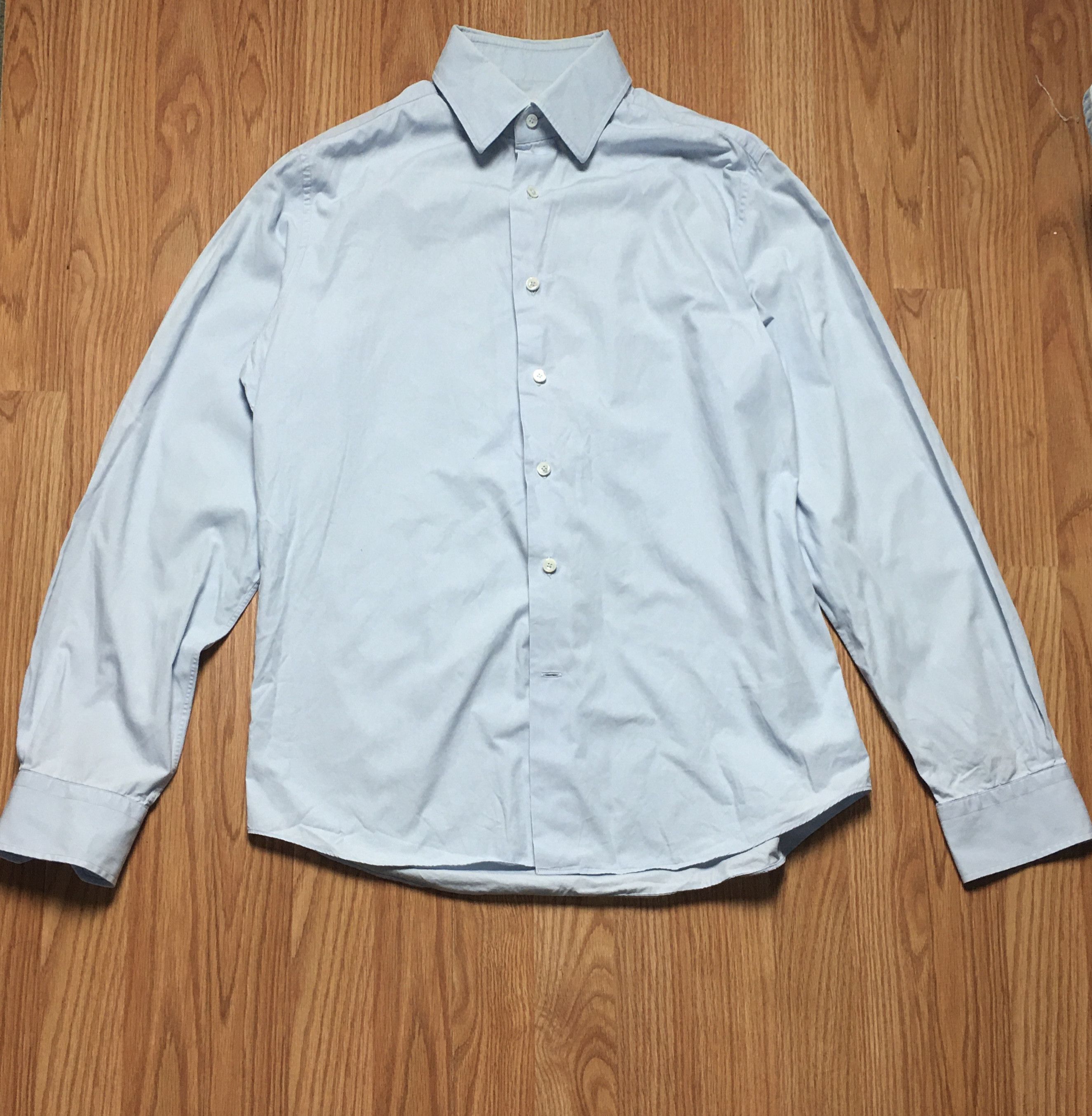 Valentino Valentino Light Blue Men Shirt Size 15 3/4 -40 Size 40R - 1 Thumbnail