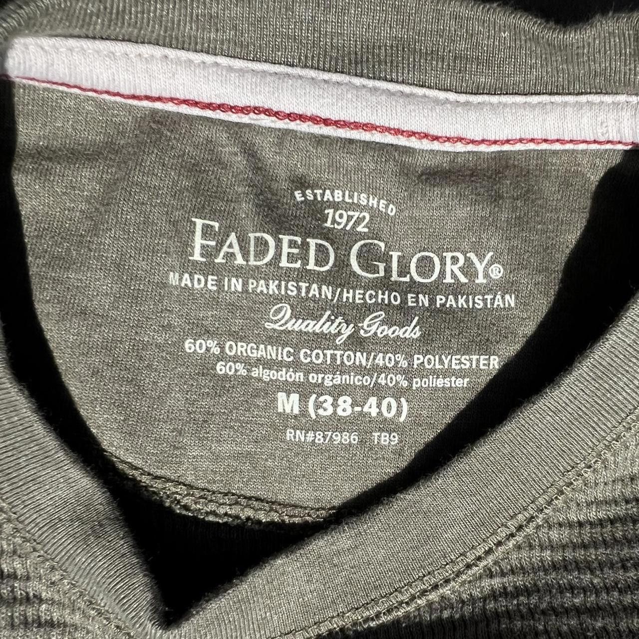 Faded Glory Pale Olive Heather Waffle Knit Thermal Size US L / EU 52-54 / 3 - 4 Thumbnail