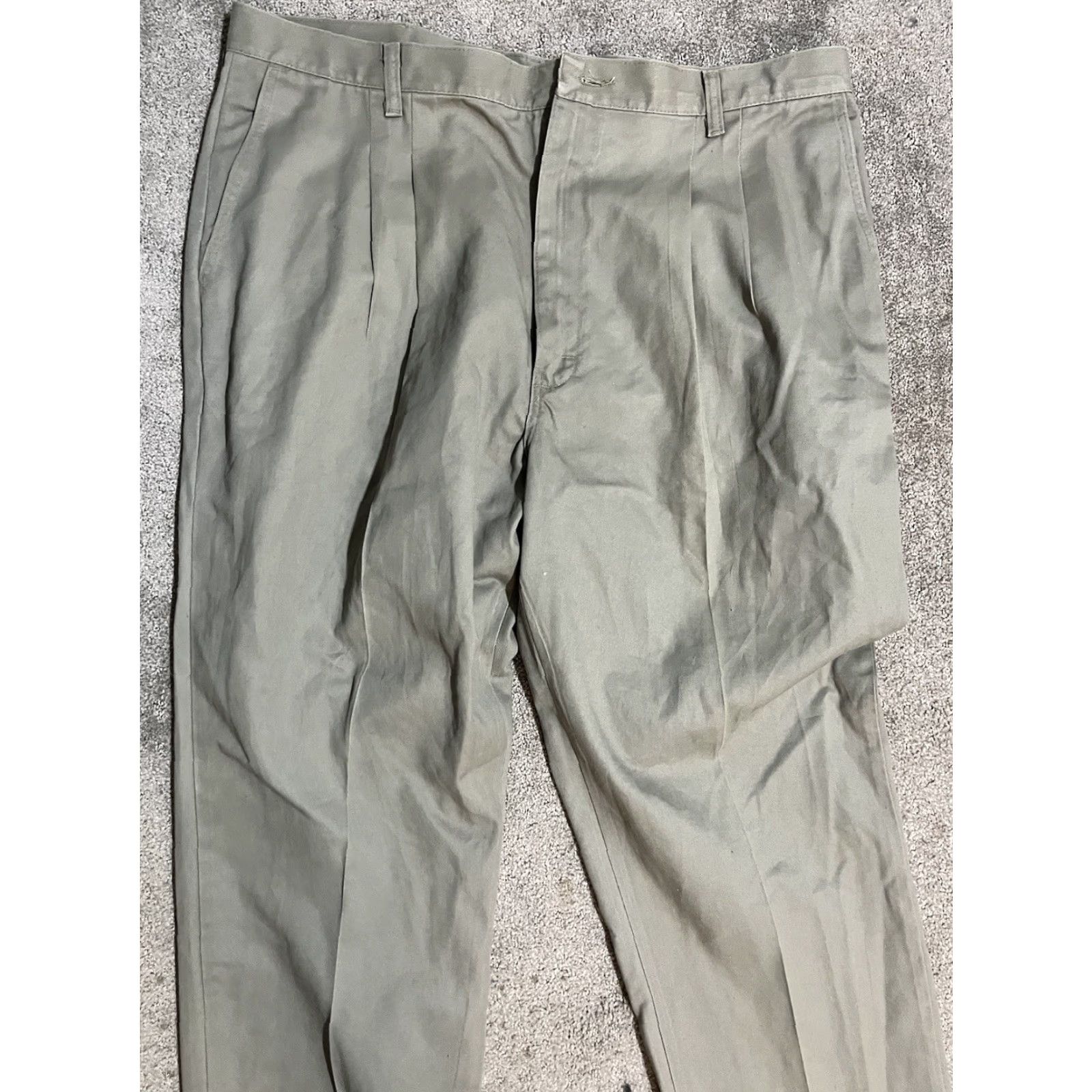 Wrangler Wrangler Men's Pleated Front Gray Dress Pants 40x30 Timber Creek Size US 40 / EU 56 - 4 Thumbnail