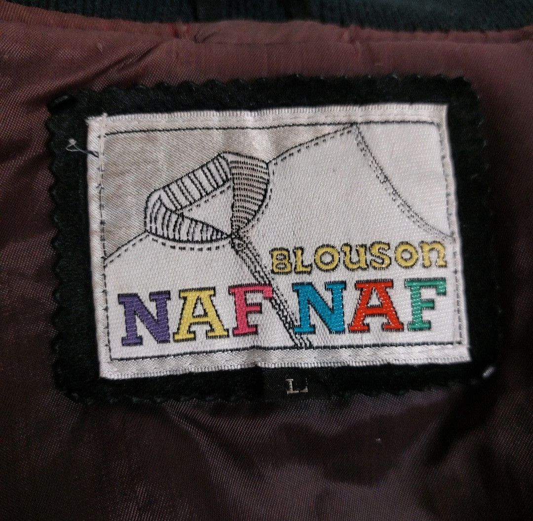 Other 90s Naf Naf Spirit Suede Bomber Jacket Size US L / EU 52-54 / 3 - 10 Thumbnail