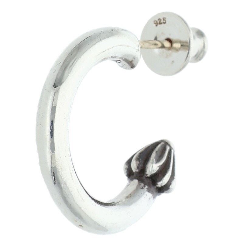 Chrome Hearts Chrome Hearts Plain Silver Hoop Earring Size ONE SIZE - 1 Thumbnail