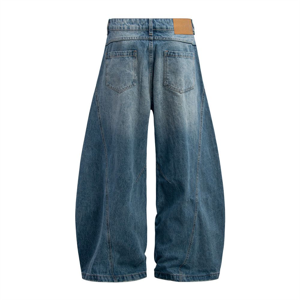 Japanese Brand × Jean Men's retro punk scimitar distressed washed jeans y2k Size US 32 / EU 48 - 2 Thumbnail