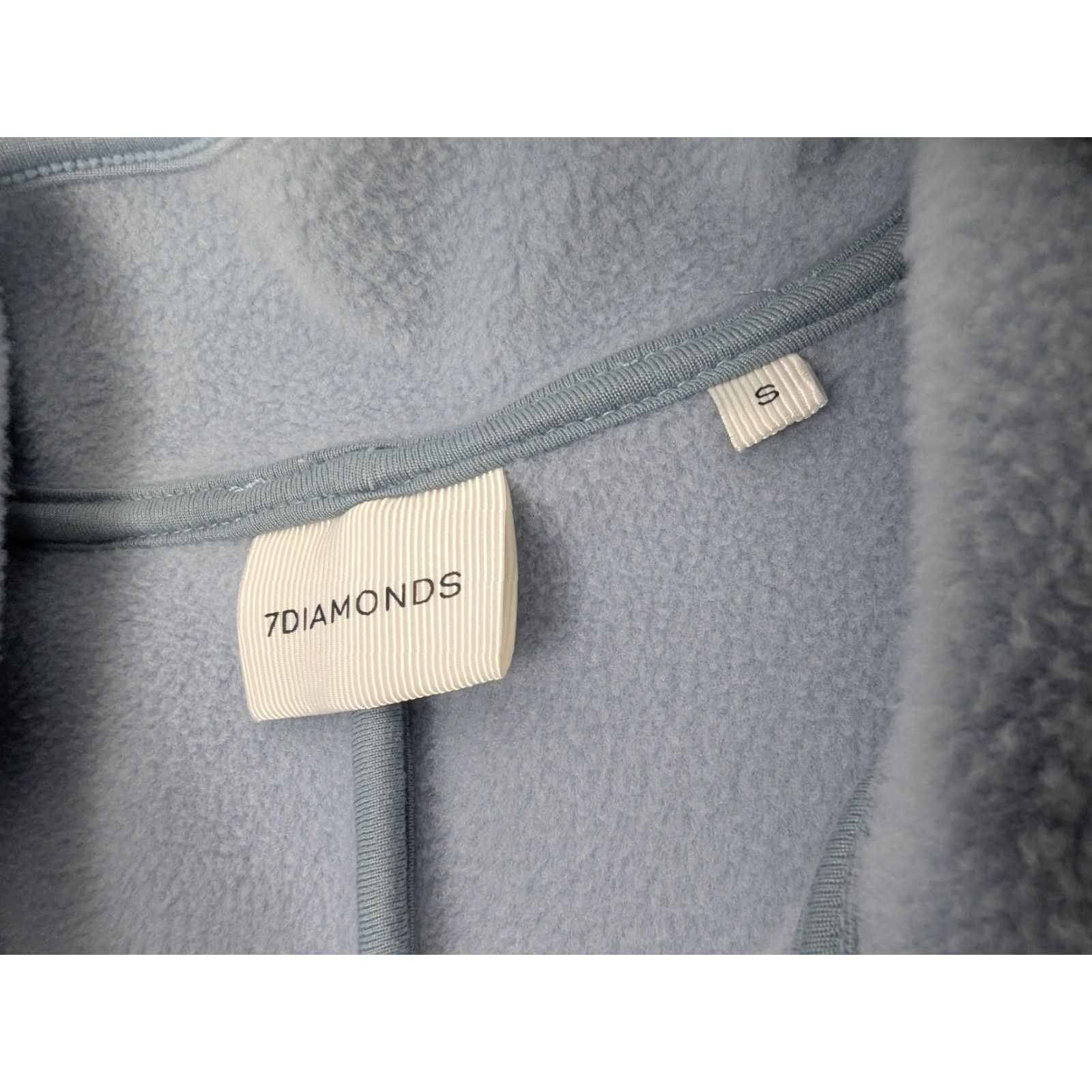 Vintage 7 Diamonds Womens Jacket Sz Small Full Zip Outdoor Mineral Blue Slim Knit Pockets Short Sleeve/Long Sleeve Casual Coat Mens? Size S / US 4 / IT 40 - 7 Thumbnail