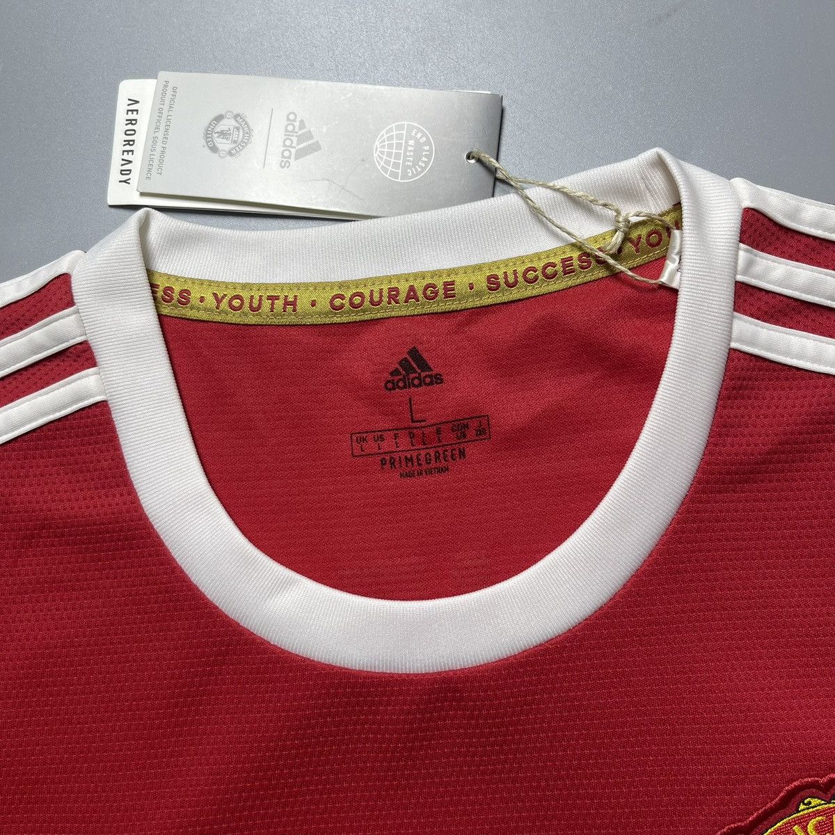 Vintage MAN UNITED ADIDAS 2021/2022 SOCCER HOME JERSEY #10 RASHFORD Size US L / EU 52-54 / 3 - 5 Thumbnail