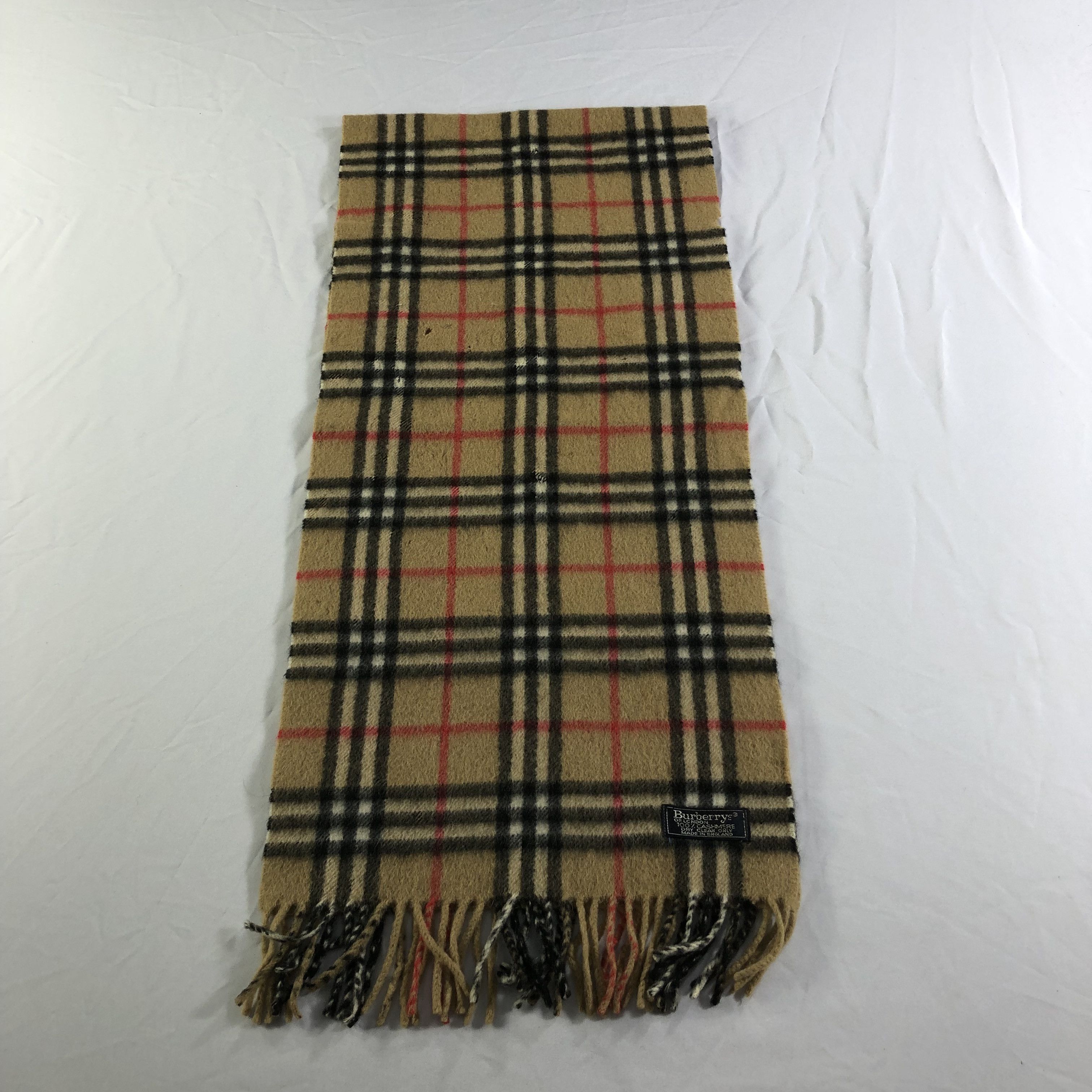 Burberry Burberrys Nova Check Cashmere Scarf Muffler V2212 Size ONE SIZE - 2 Thumbnail