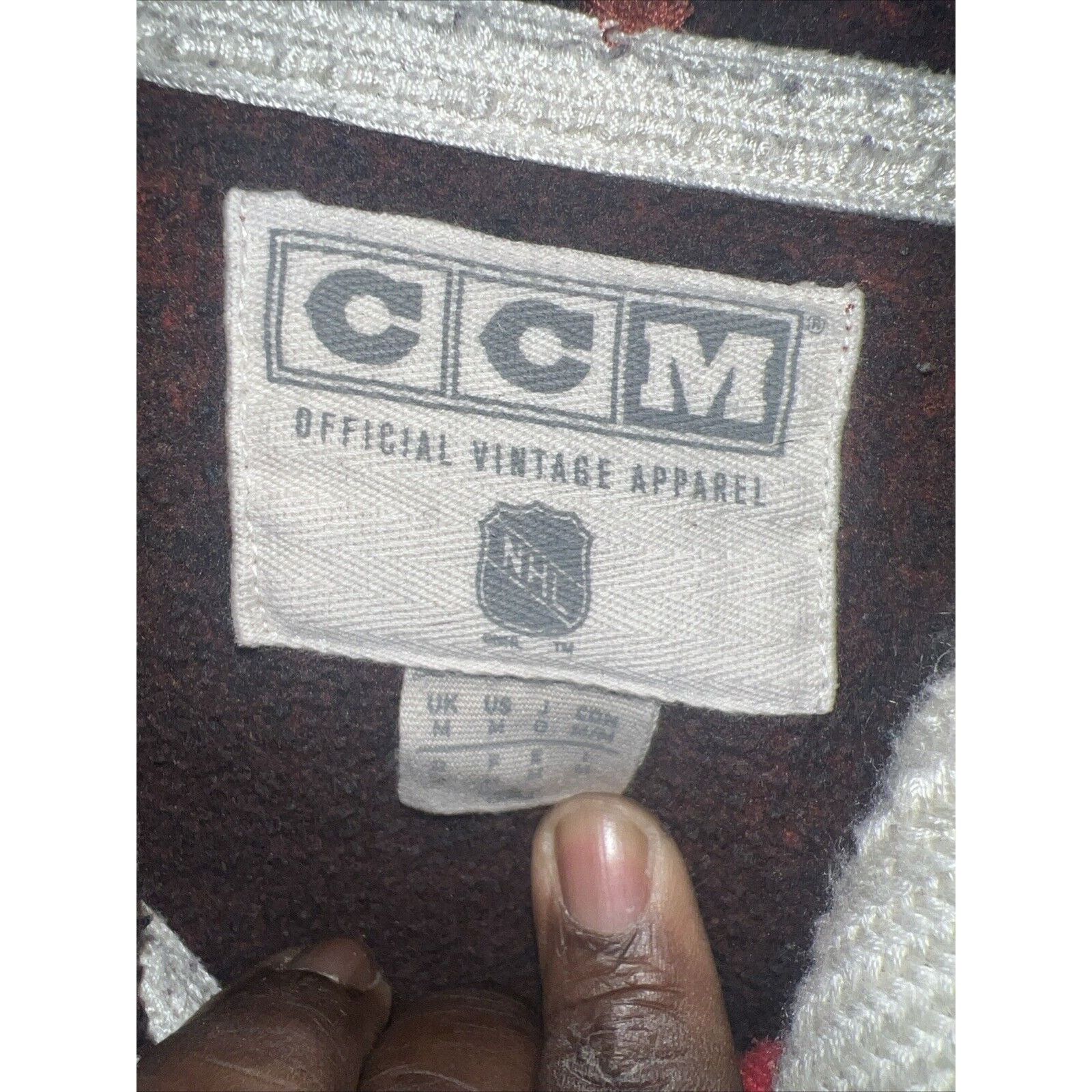 Ccm Vintage Detroit Red Wings Hoodie Jacket Full Zip Men Medium Size US M / EU 48-50 / 2 - 4 Thumbnail