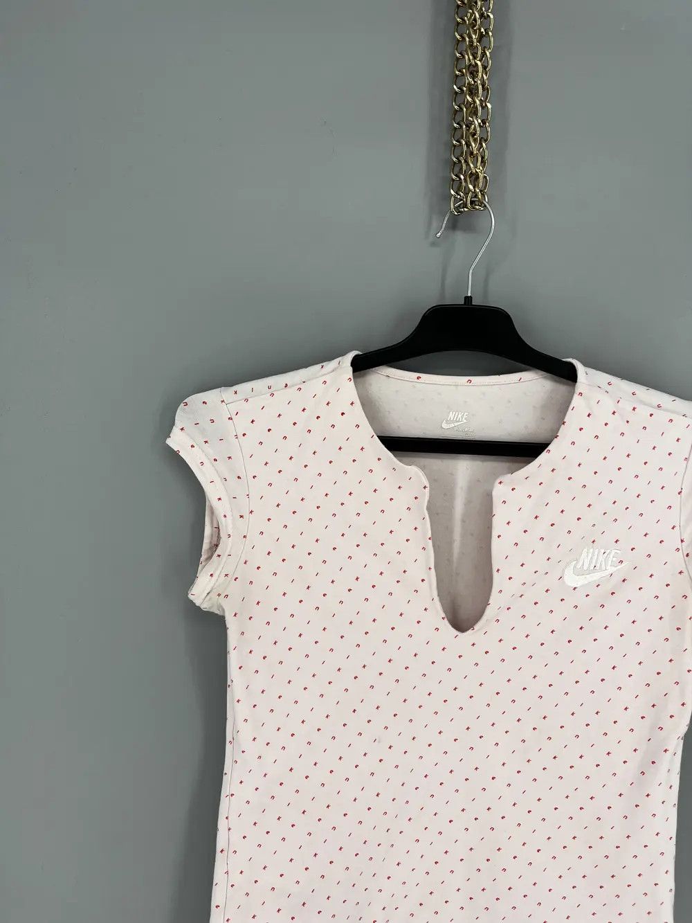 Nike Remera Nike Logo Rosa Talle M Escote Lycra Gruesa Impecable Size S / US 4 / IT 40 - 4 Thumbnail