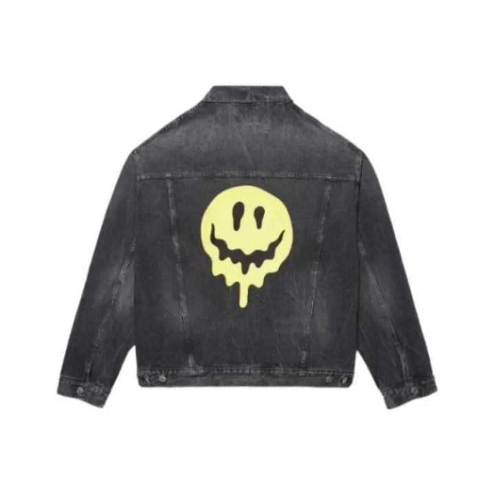 Balenciaga Balenciaga SS21 Drip Peace Denim Jacket 0079 Size US L / EU 52-54 / 3 - 1 Thumbnail