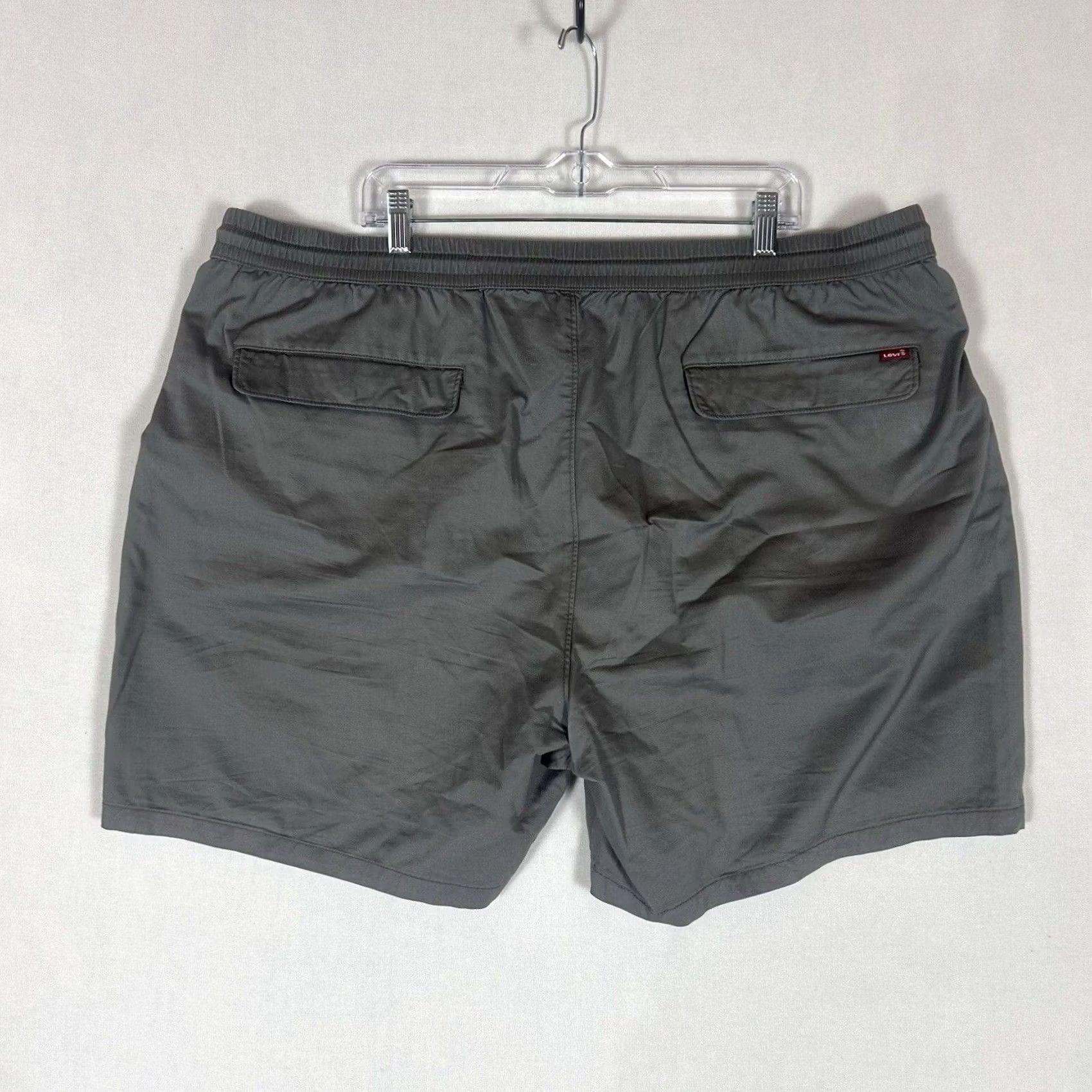 Levi's Levi's Signature Shorts Mens 2XL Gray Chino Stretch Regular Casual Button Snap Size US 39 - 5 Thumbnail