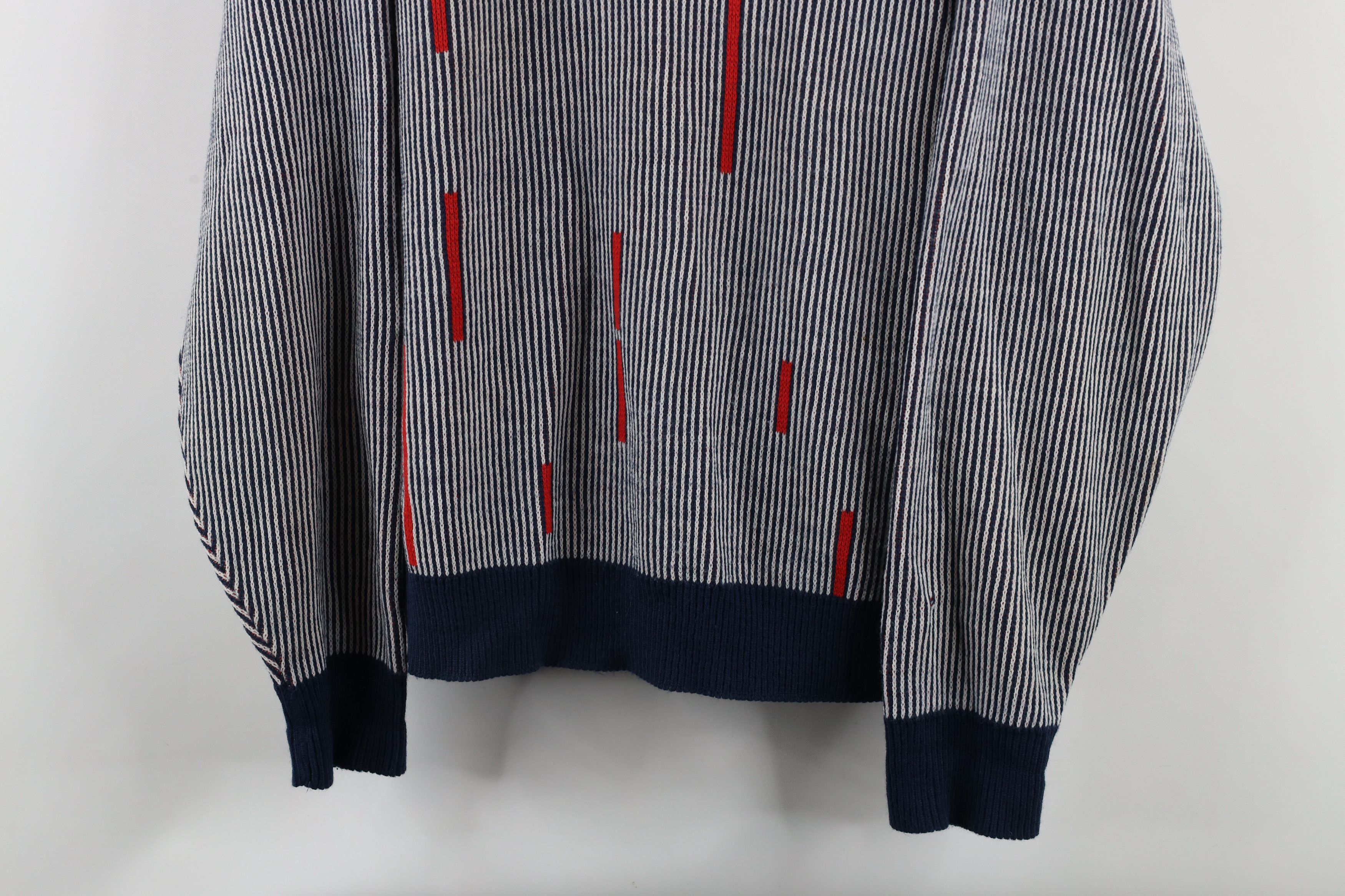 Vintage Vintage 70s Streetwear Ribbed Knit V-Neck Sweater USA Size US M / EU 48-50 / 2 - 3 Thumbnail