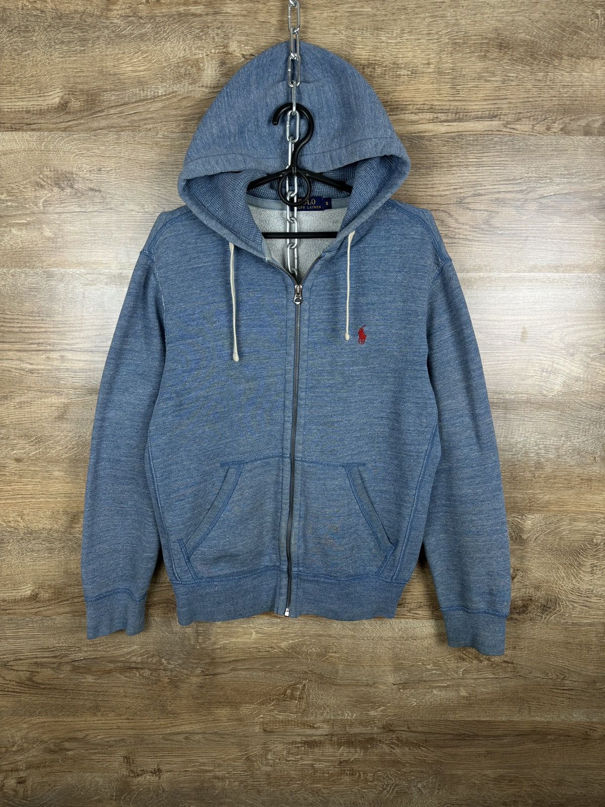 Polo Ralph Lauren Mens Vintage Polo Ralph Lauren Zip Hoodie rugby jacket Size US S / EU 44-46 / 1 - 1 Thumbnail