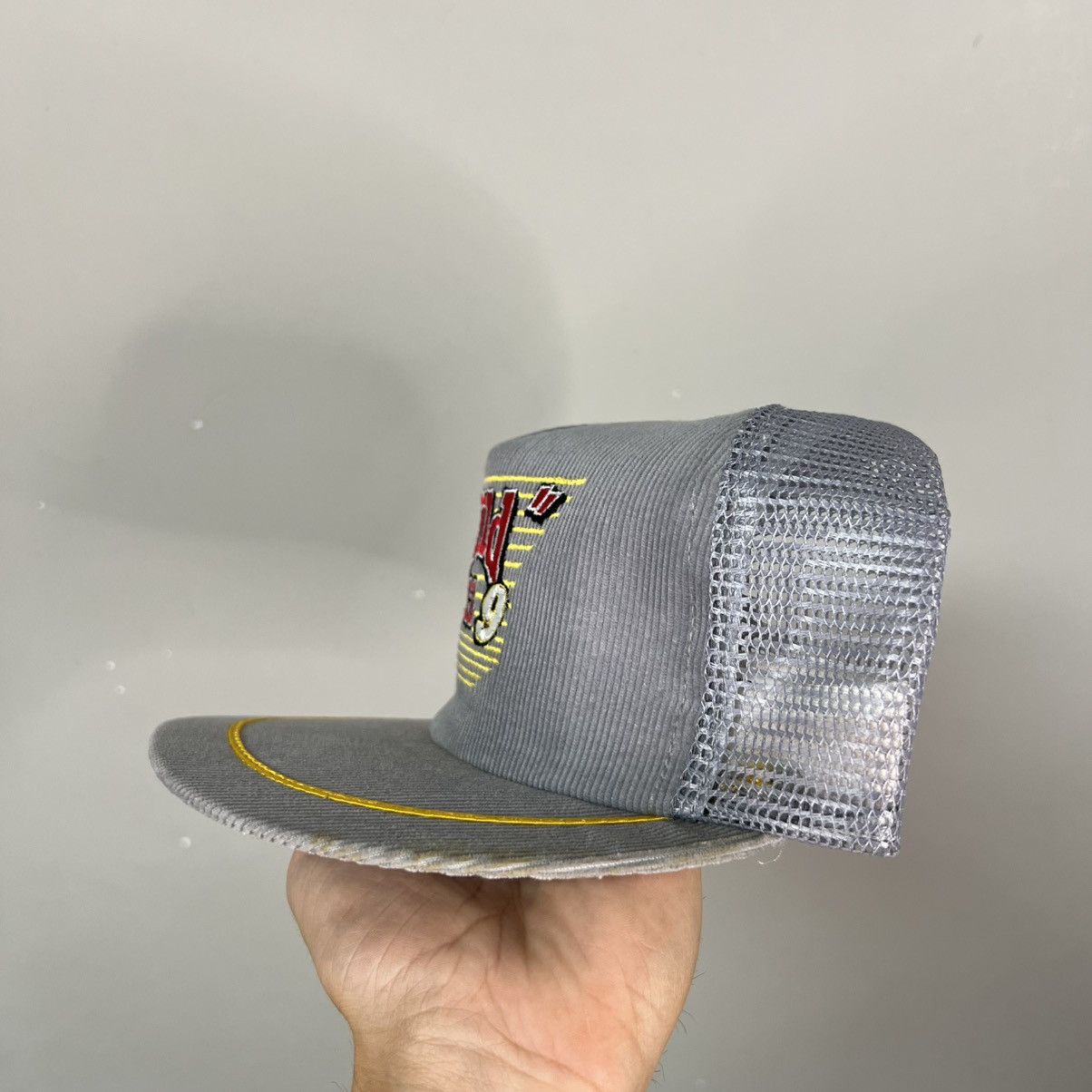 NASCAR × Vintage Vtg 80s Wild Bill Nascar Trucker Hat Size ONE SIZE - 3 Thumbnail