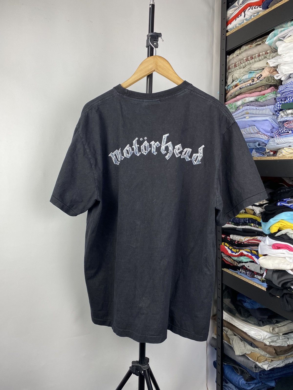 Band Tees × Vintage 🔥VNTG Motorhead Kiss of Death Black Gothic Tee Rock Metal xl Size US XL / EU 56 / 4 - 8 Thumbnail