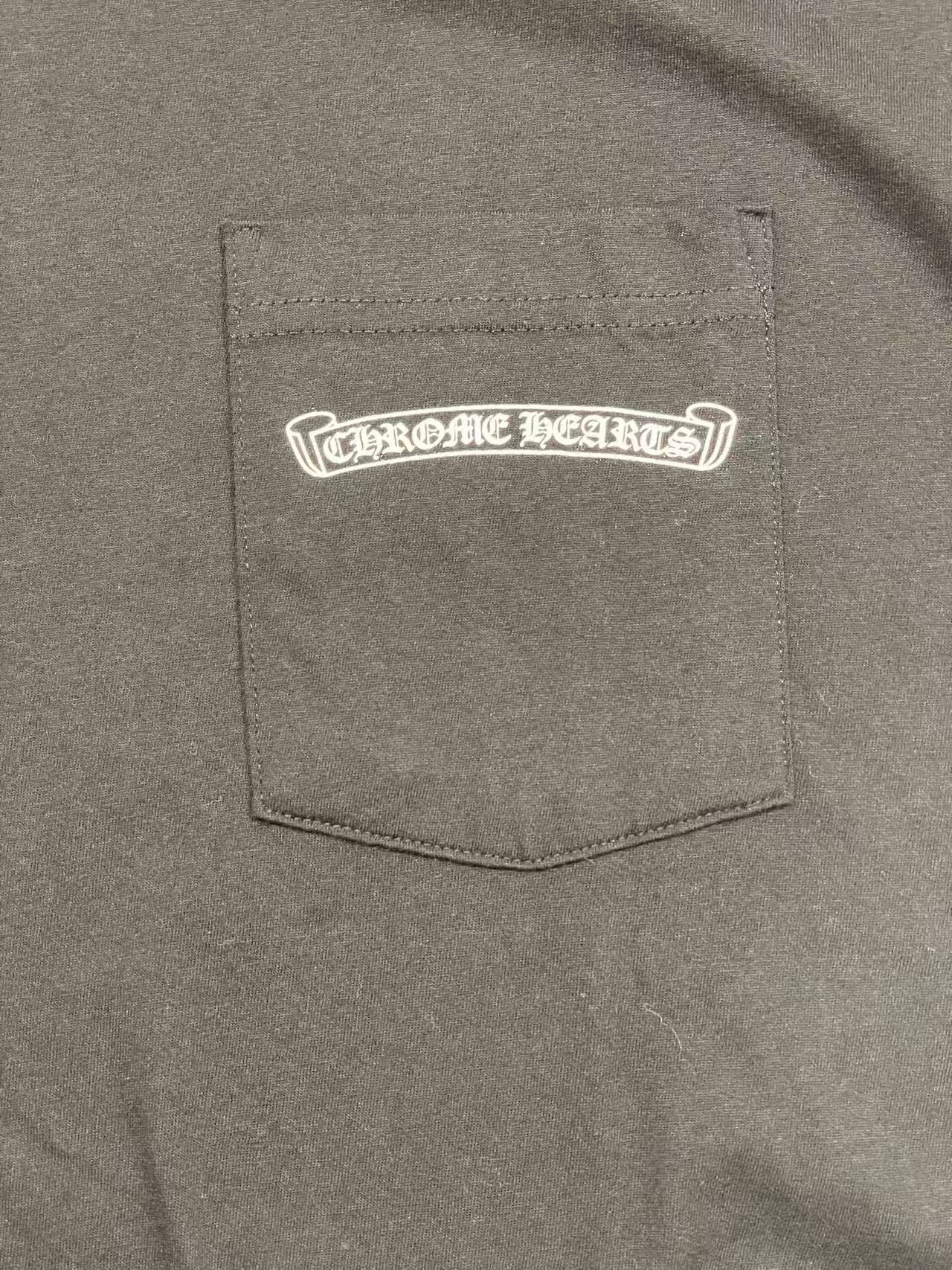 Chrome Hearts Chrome Hearts Scroll Label Black Short Sleeve T-Shirt Tee Size M / US 6-8 / IT 42-44 - 3 Thumbnail