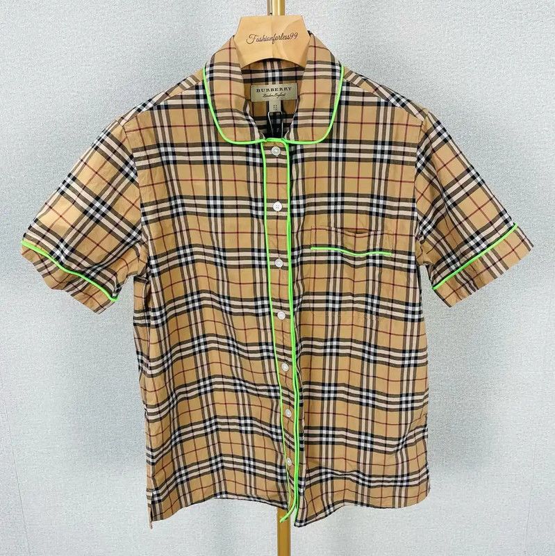 Burberry Burberry Women's Khaki Cotton Short Sleeve Shirt Size XS / US 0-2 / IT 36-38 - 1 Thumbnail