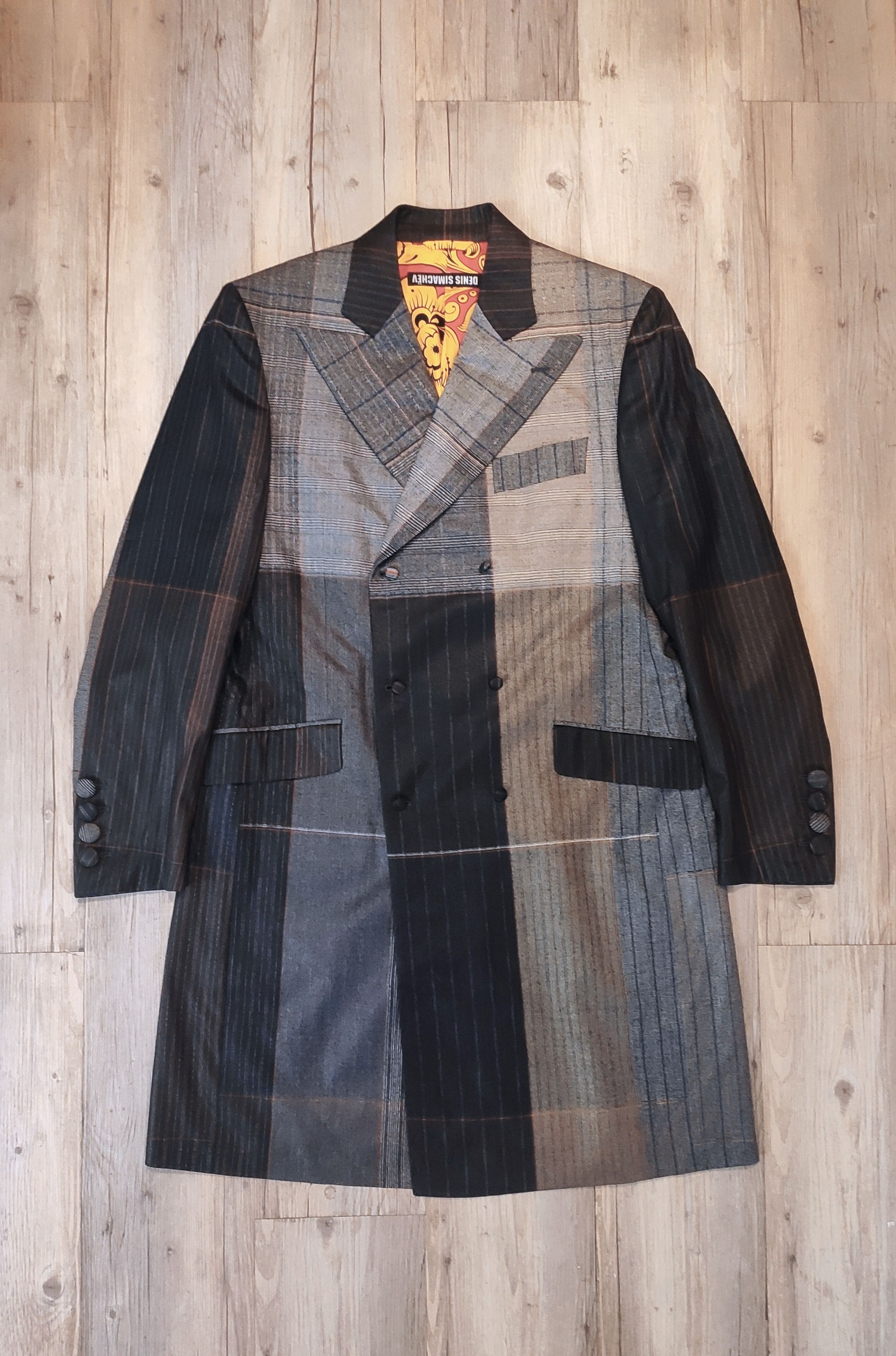 Denis Simachev NEW Color block breasted coat.Like Jean-Paul Gaultier Size US L / EU 52-54 / 3 - 3 Thumbnail