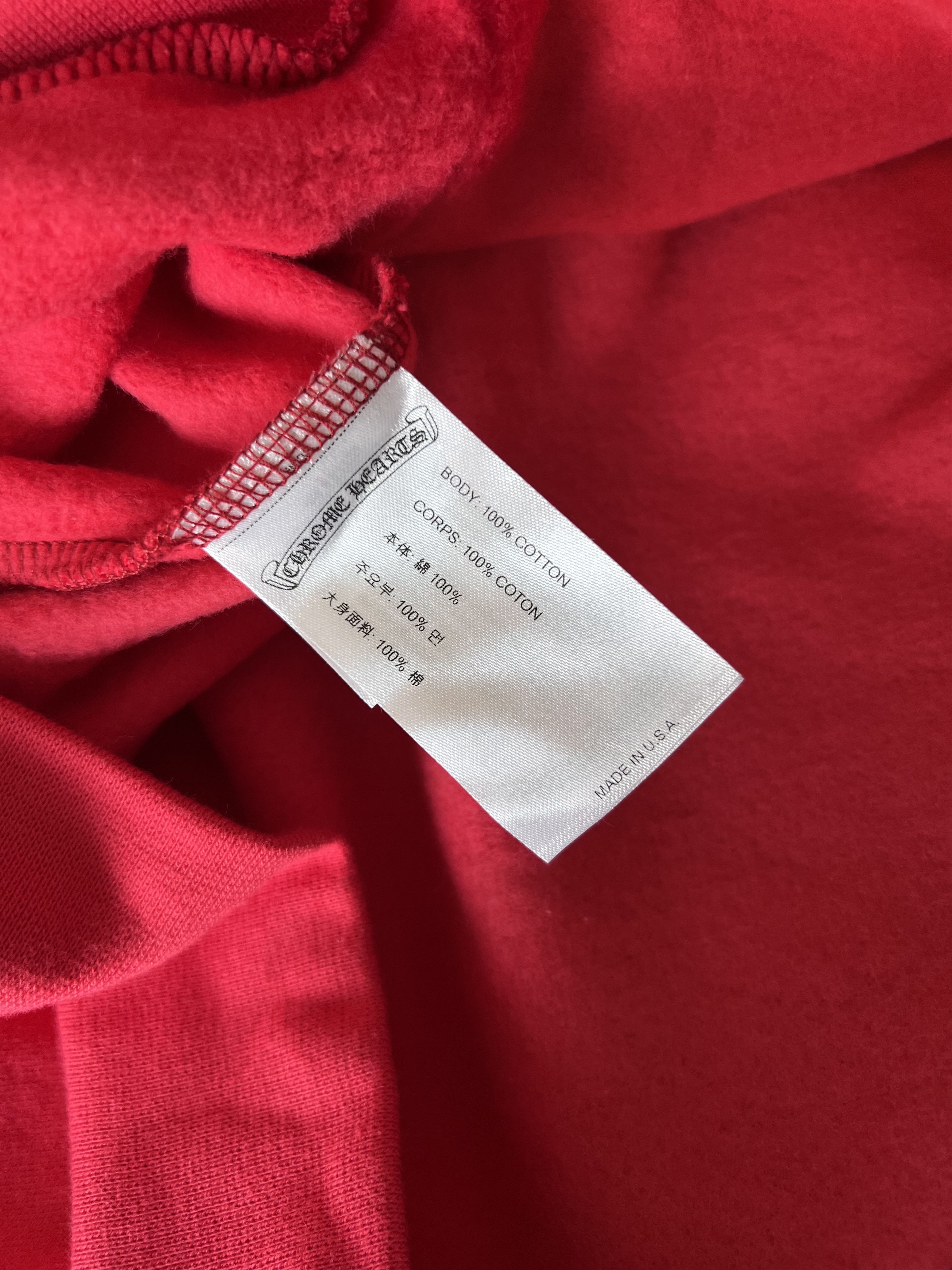 Chrome Hearts Chrome Hearts Red Hoodie Size US XL / EU 56 / 4 - 9 Thumbnail