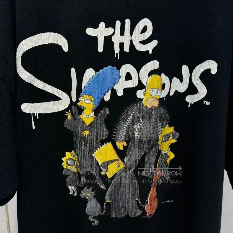 Balenciaga Balenciaga Simpson Distressed Short Sleeve. Size US XXL / EU 58 / 5 - 4 Thumbnail