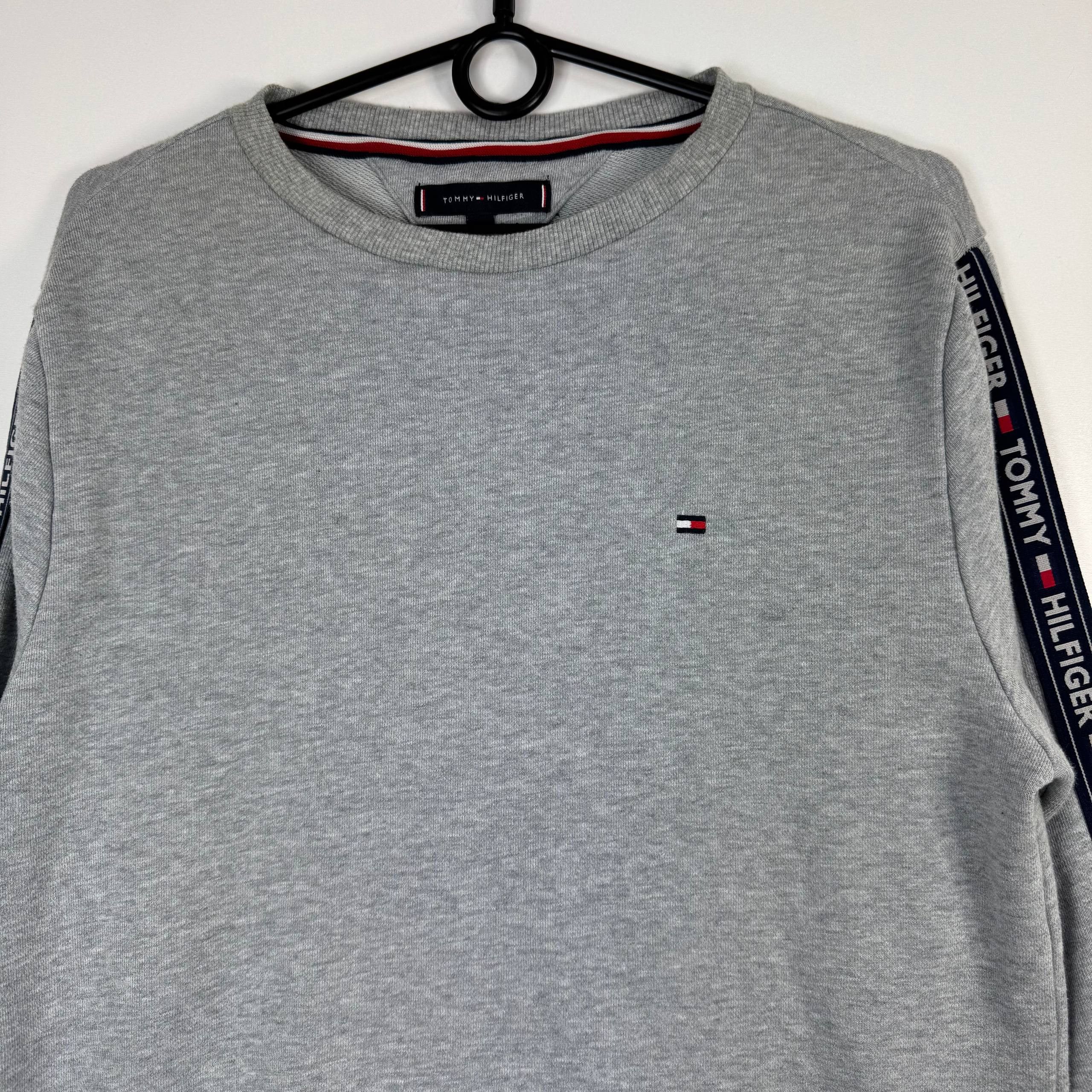 Tommy Hilfiger Tommy Hilfiger Tape Logo Sweatshirt Grey Mens Size S Size US S / EU 44-46 / 1 - 2 Thumbnail