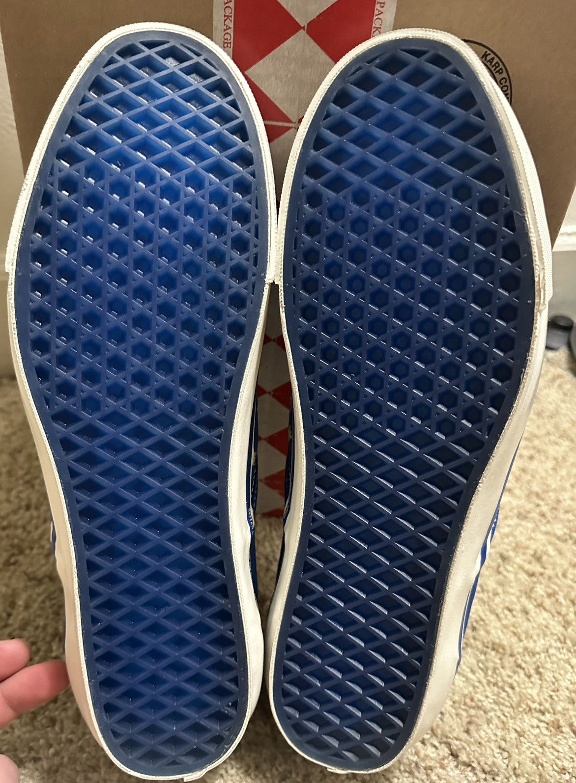 Other *RARE* AOI X VANS SLIP ON 98 EMBROIDERED SIZE 12 BLUE Size US 12 / EU 45 - 10 Thumbnail