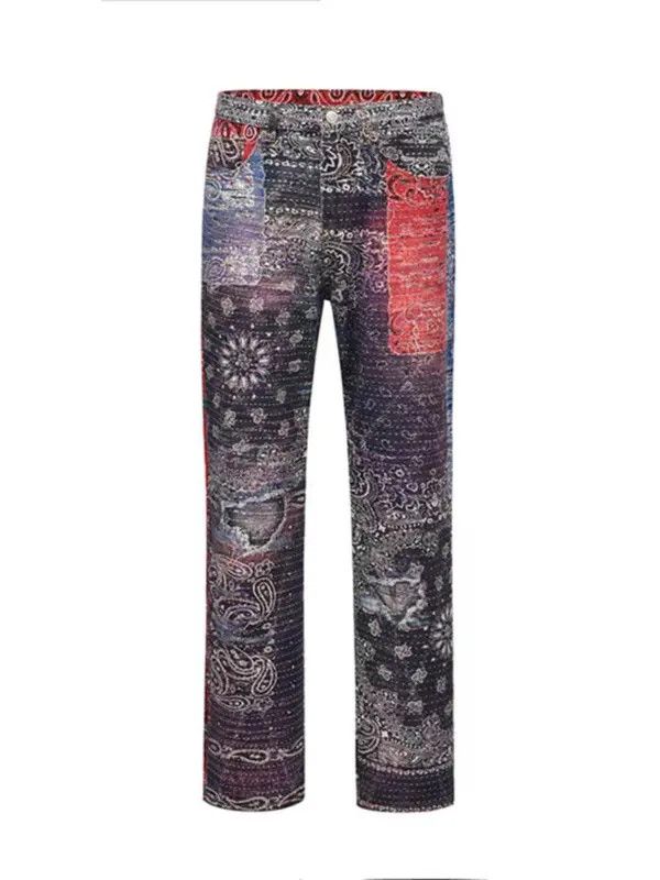 Japanese Brand VIBE High street hip hop digital print gradient baggy jeans Size US 32 / EU 48 - 5 Thumbnail