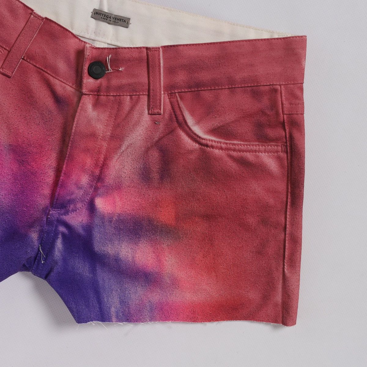 Bottega Veneta Bottega Veneta Tye Dye Multicolor Cropped Jeans Denim Shorts Size 27" / US 4 / IT 40 - 3 Thumbnail
