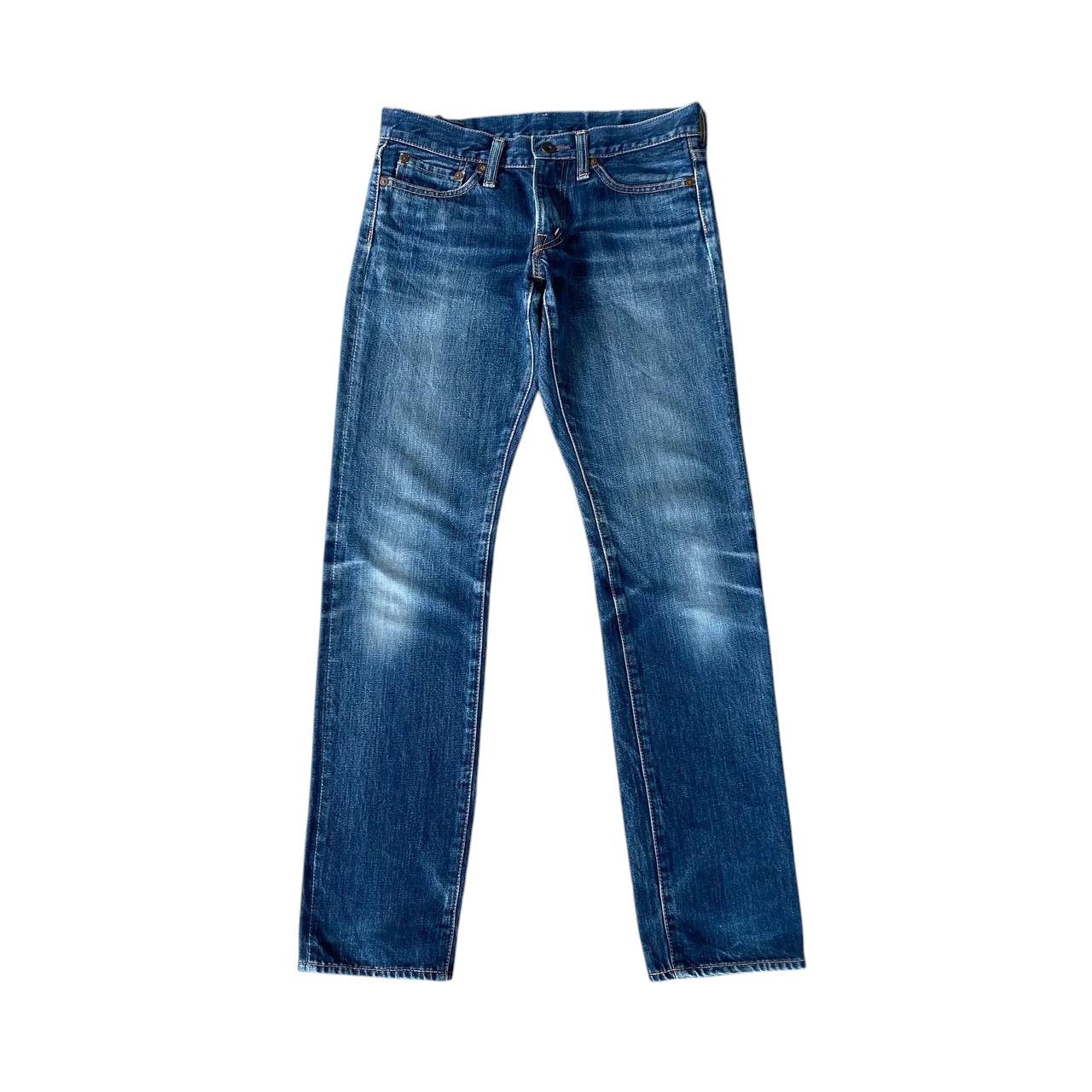 Kapital VINTAGE KAPITAL BY KIRO HIRATA FADED BLUE LOWRISE SLIMFIT Size US 28 / EU 44 - 2 Thumbnail