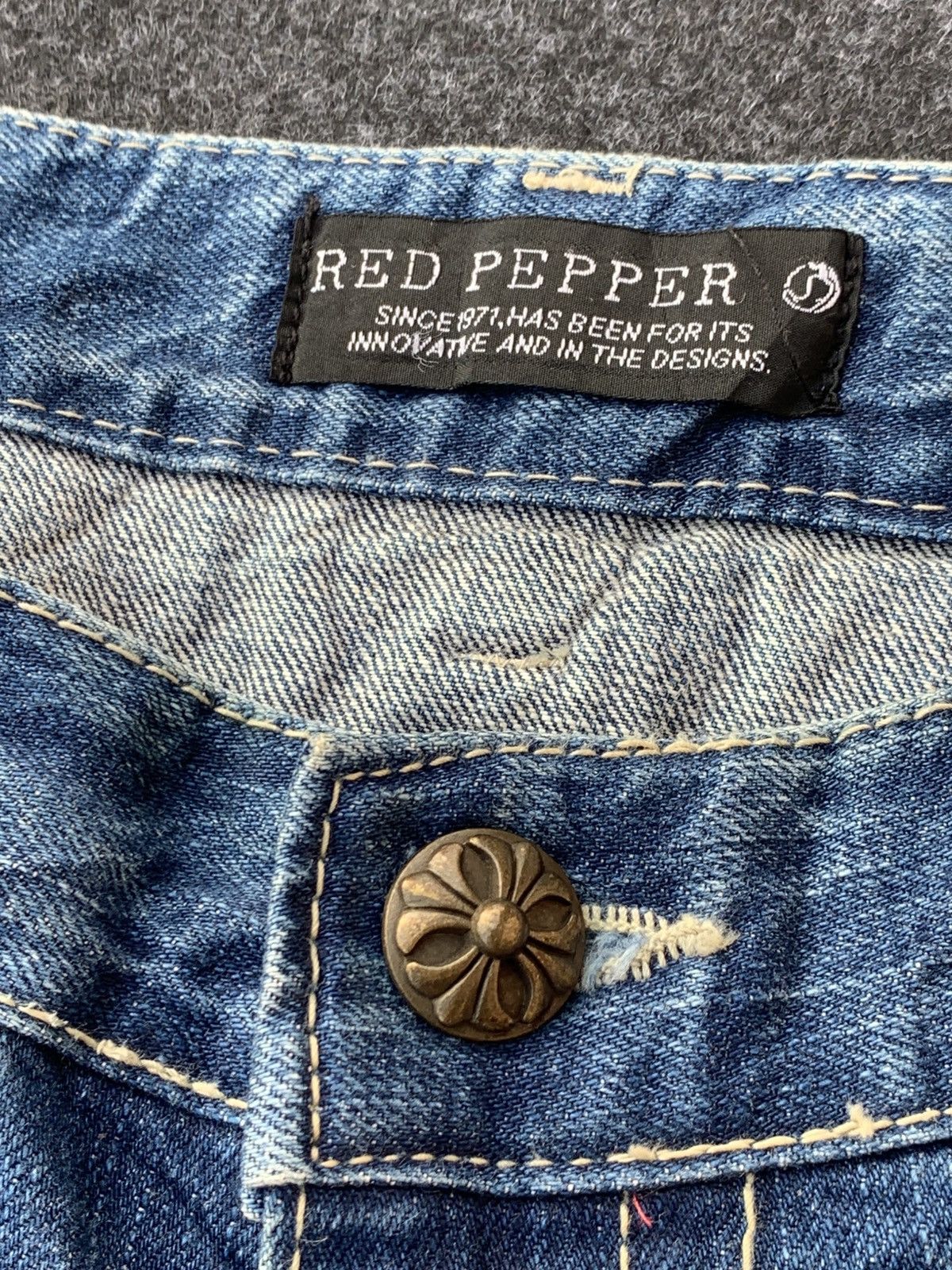 Japanese Brand Red Pepper Japan Street Denim💥 Size US 34 / EU 50 - 10 Thumbnail