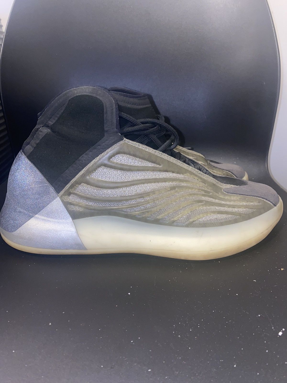 image of Adidas Yeezy Qntm Shoes in Grey, Men's (Size 11)