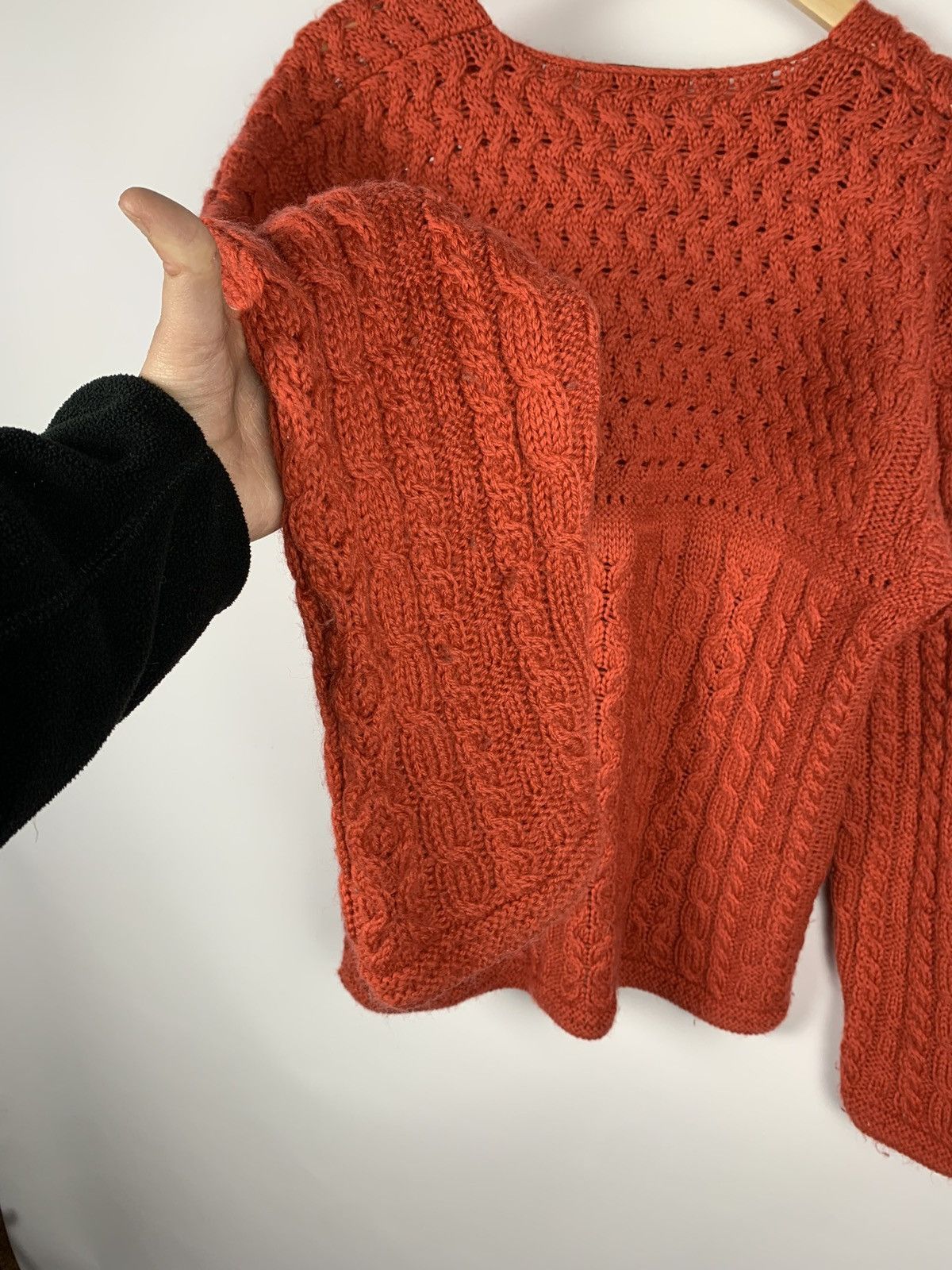 Carraig Donn Irish Carraig Donn Cable Knit Merino Wool Sweater Fisherma Size L / US 10 / IT 46 - 17 Thumbnail