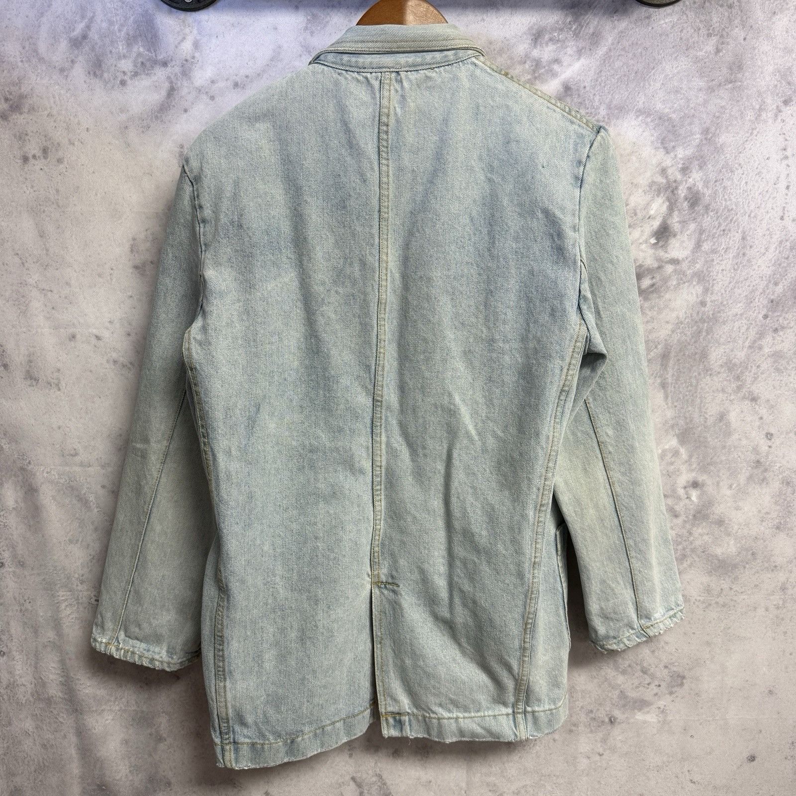 Vintage Vintage 90s Denim Blazer Coat Mens Small One Button Western Size US S / EU 44-46 / 1 - 2 Thumbnail