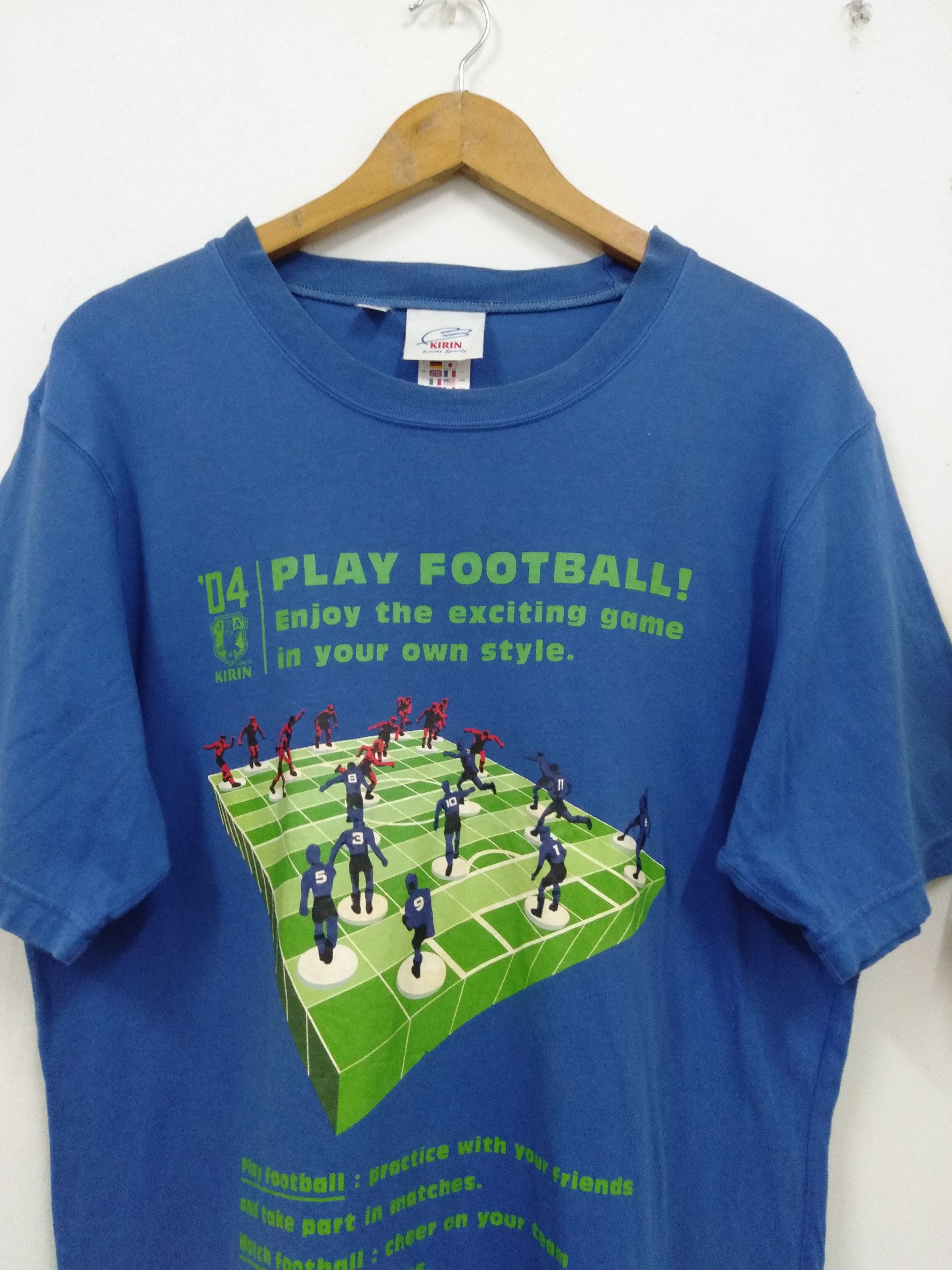 Adidas Vintage 1998 Adidas Kirin Japan football t shirt Size US L / EU 52-54 / 3 - 5 Thumbnail