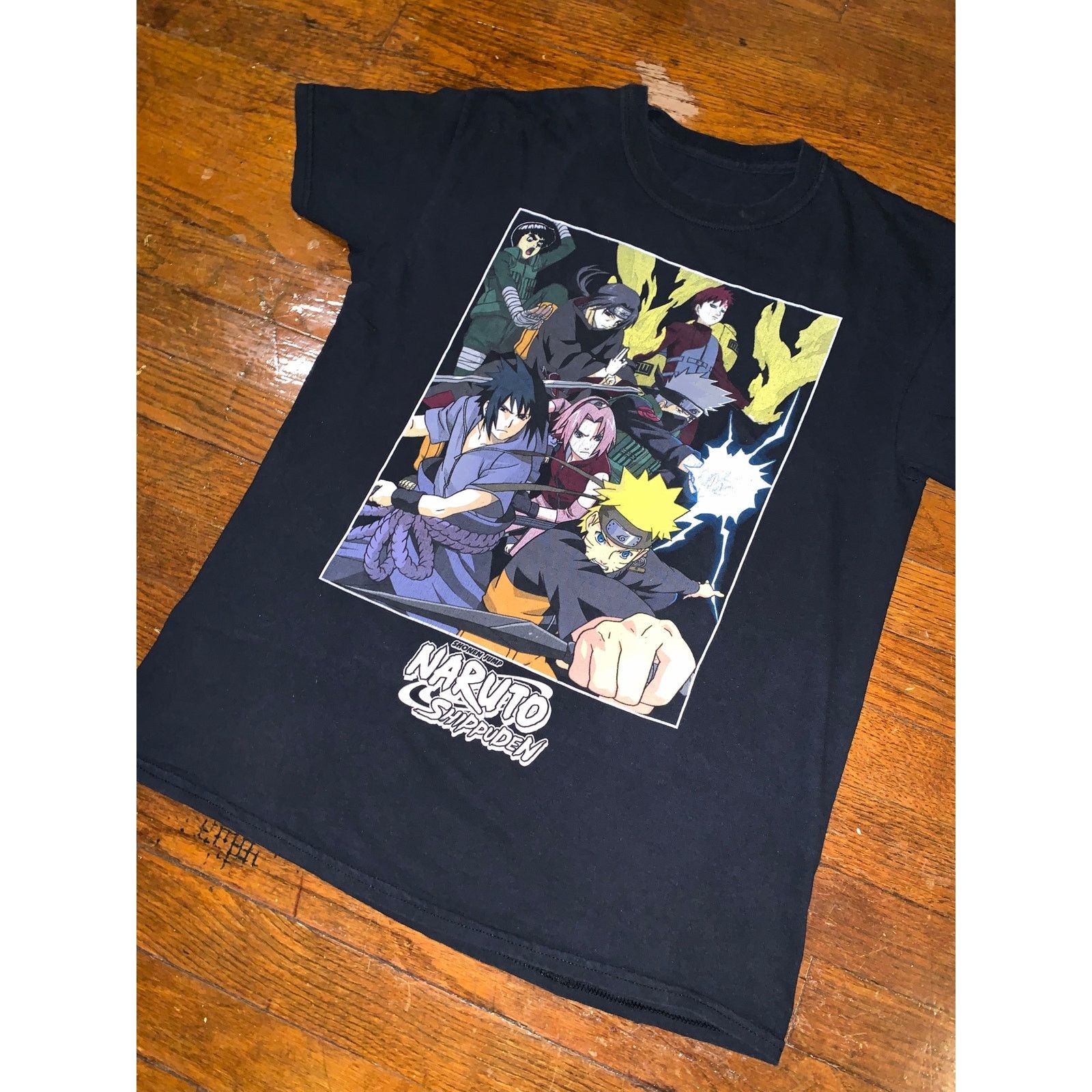Anime Naruto Shippuden Anime Graphic T Shirt Black Medium 19x26 Size US M / EU 48-50 / 2 - 5 Thumbnail