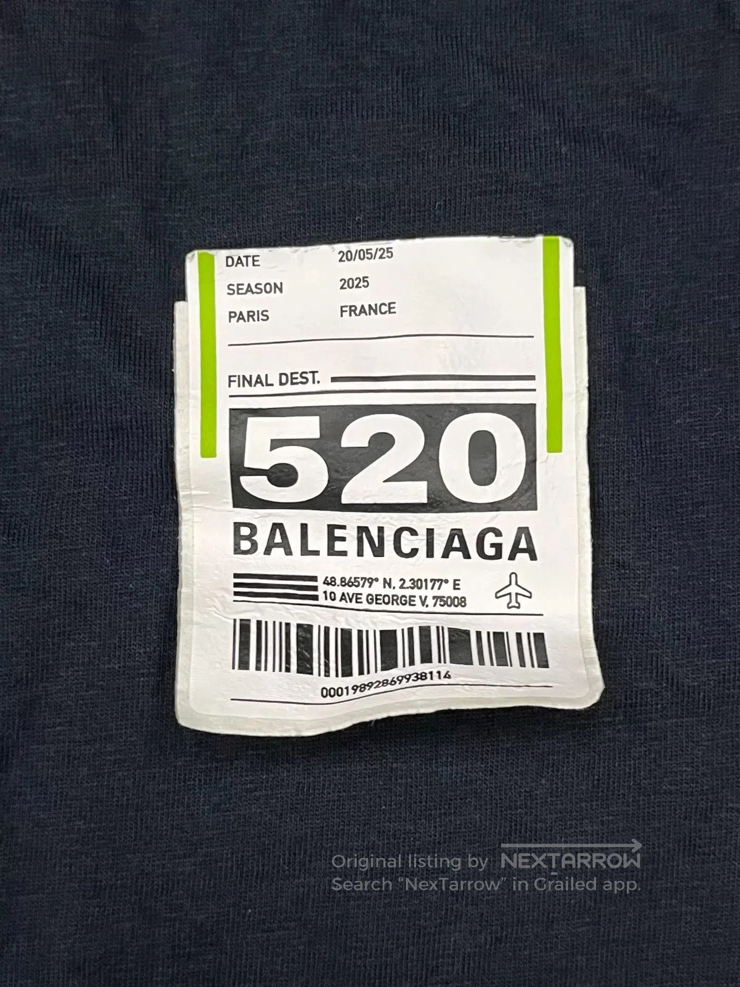 Balenciaga Balenciaga 25FW 520 Limited Short Sleeve T-Shirt. Size US M / EU 48-50 / 2 - 3 Thumbnail