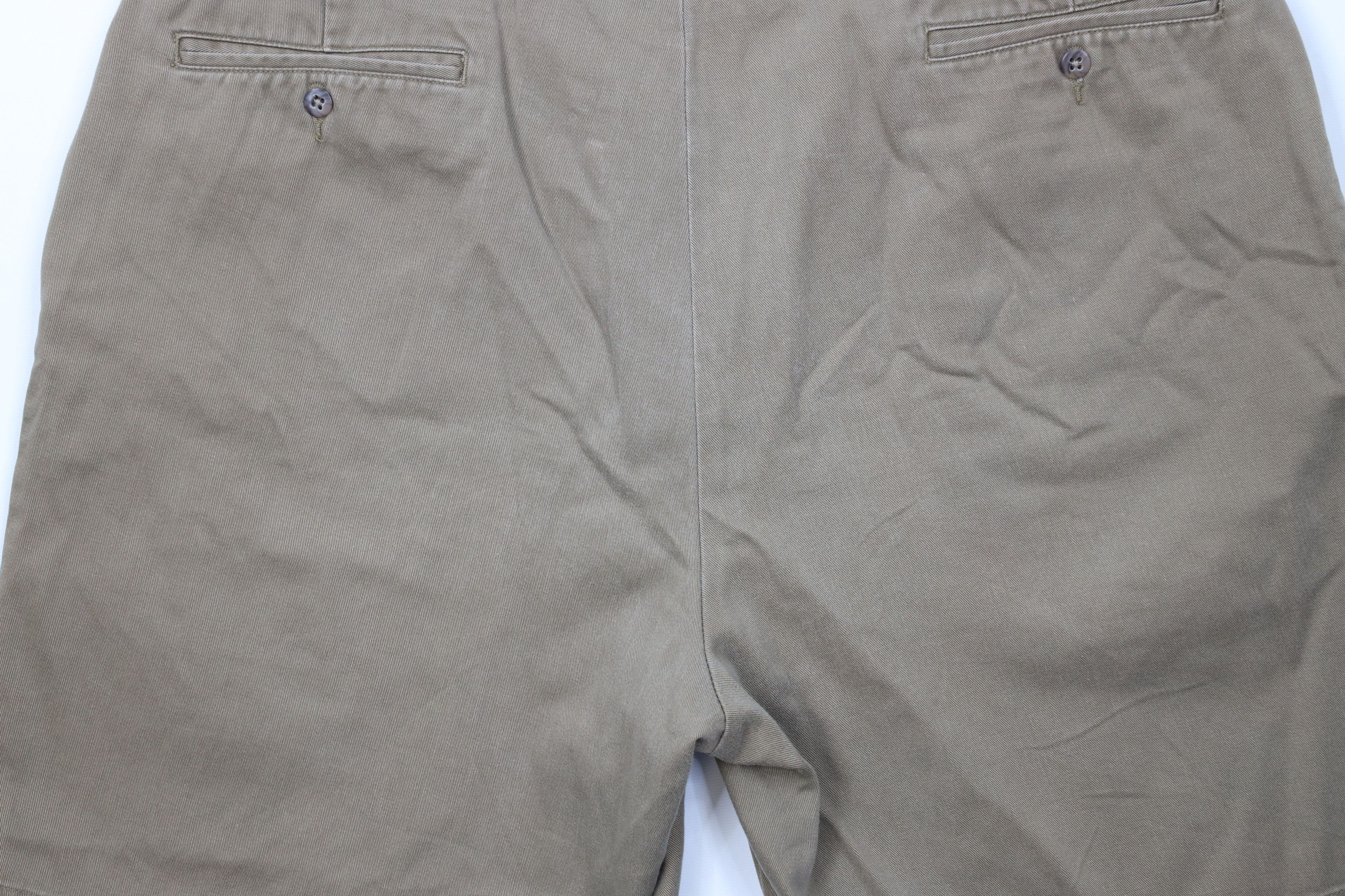 Ralph Lauren Vintage 90s Ralph Lauren Cotton Chino Shorts Light Brown Size US 38 / EU 54 - 10 Thumbnail