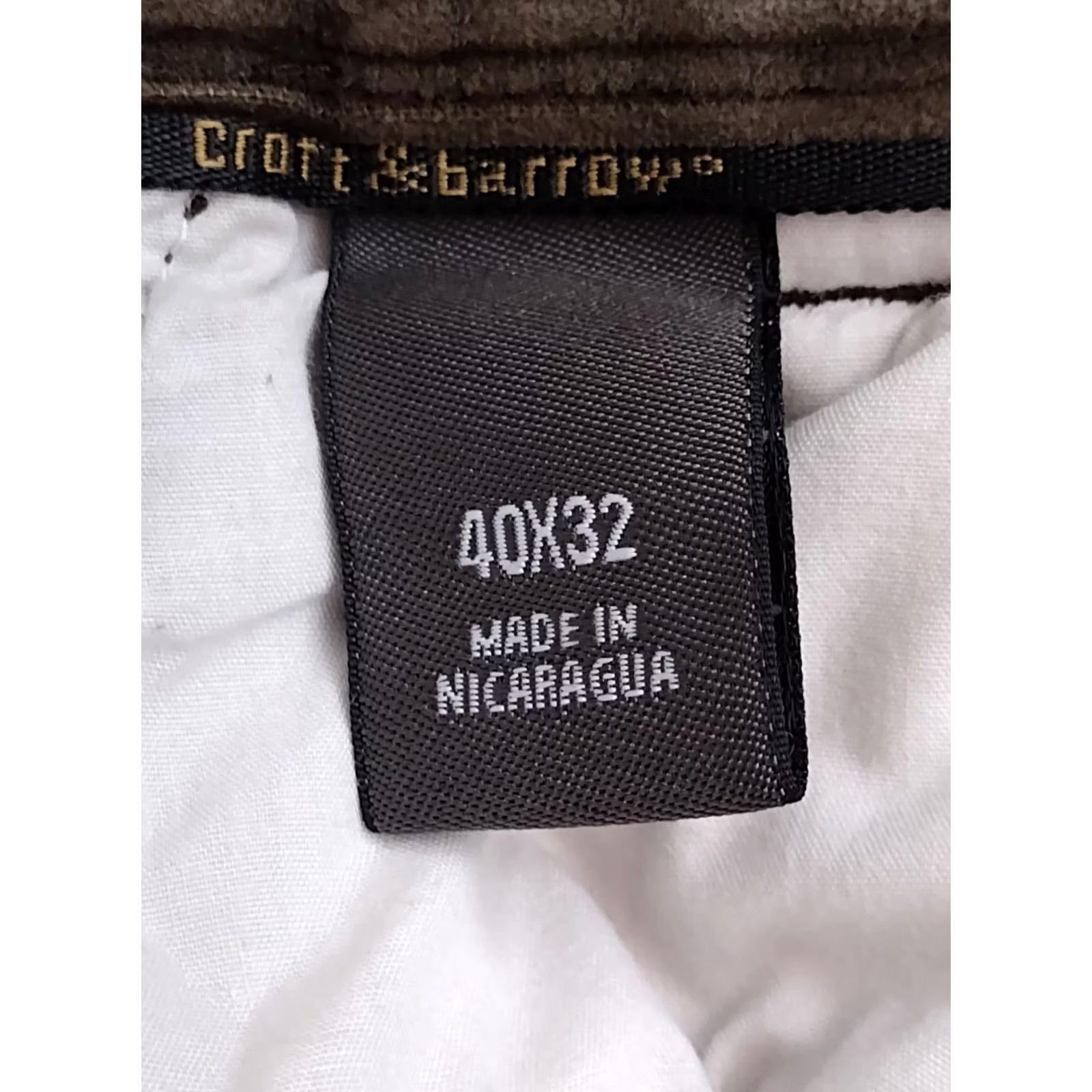 Croft & Barrow Croft & Barrow Dark Brown Corduroy Pants Mens 40X32 Dress Pants Regular Straight Brown Corduroy Size US 40 / EU 56 - 6 Thumbnail