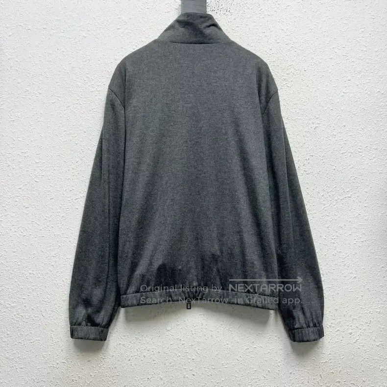 Loro Piana LORO PIANA Two-sided Wear Cashmere Zip-up Jacket Size US L / EU 52-54 / 3 - 4 Thumbnail