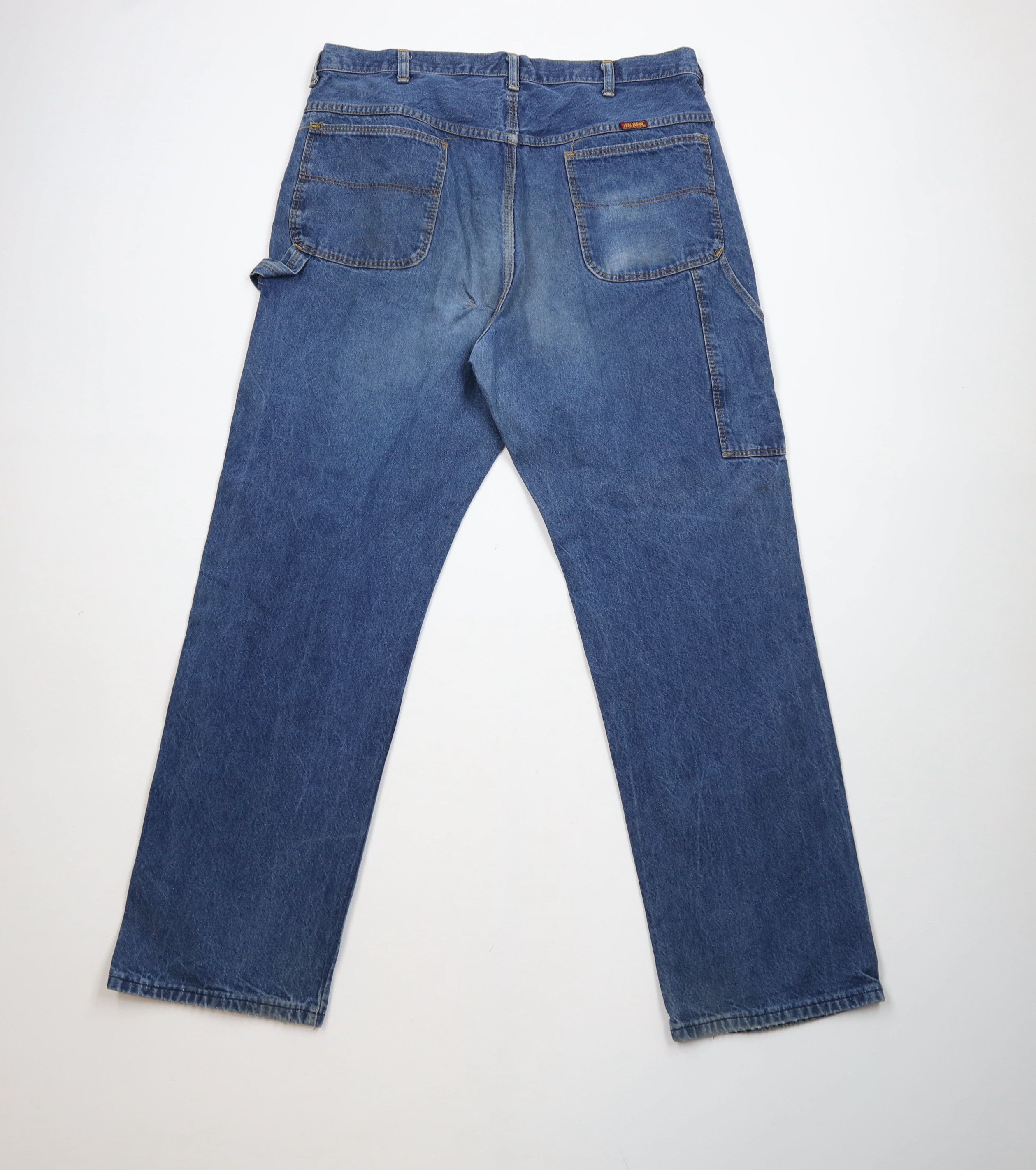Vintage Vintage 70s Streetwear Wide Leg Dungaree Denim Jeans USA Size US 36 / EU 52 - 12 Thumbnail