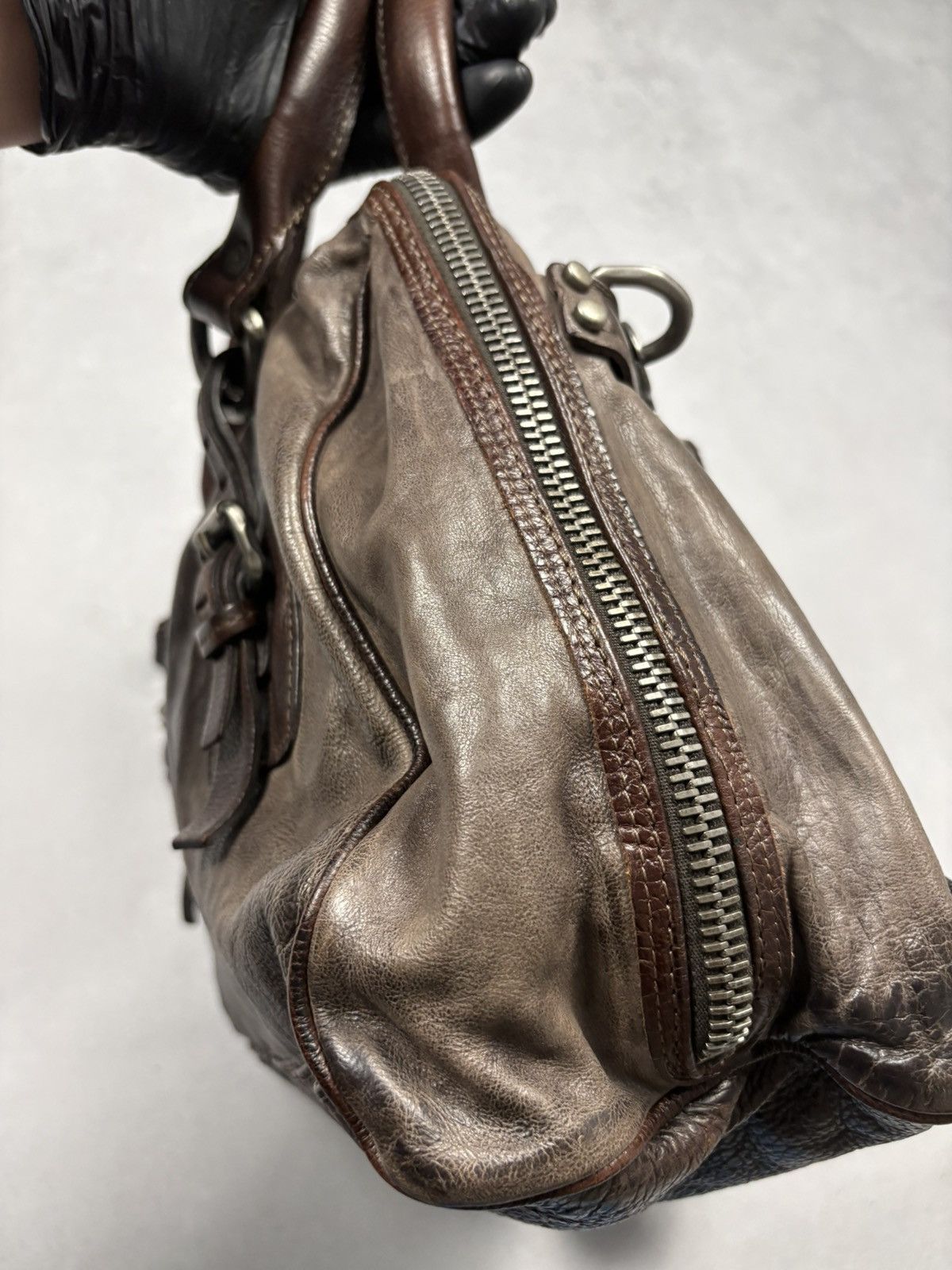 A.S.98 A.S.98 AirStep Archive Brown Leather Satchel Shoulder Bag Size ONE SIZE - 6 Thumbnail