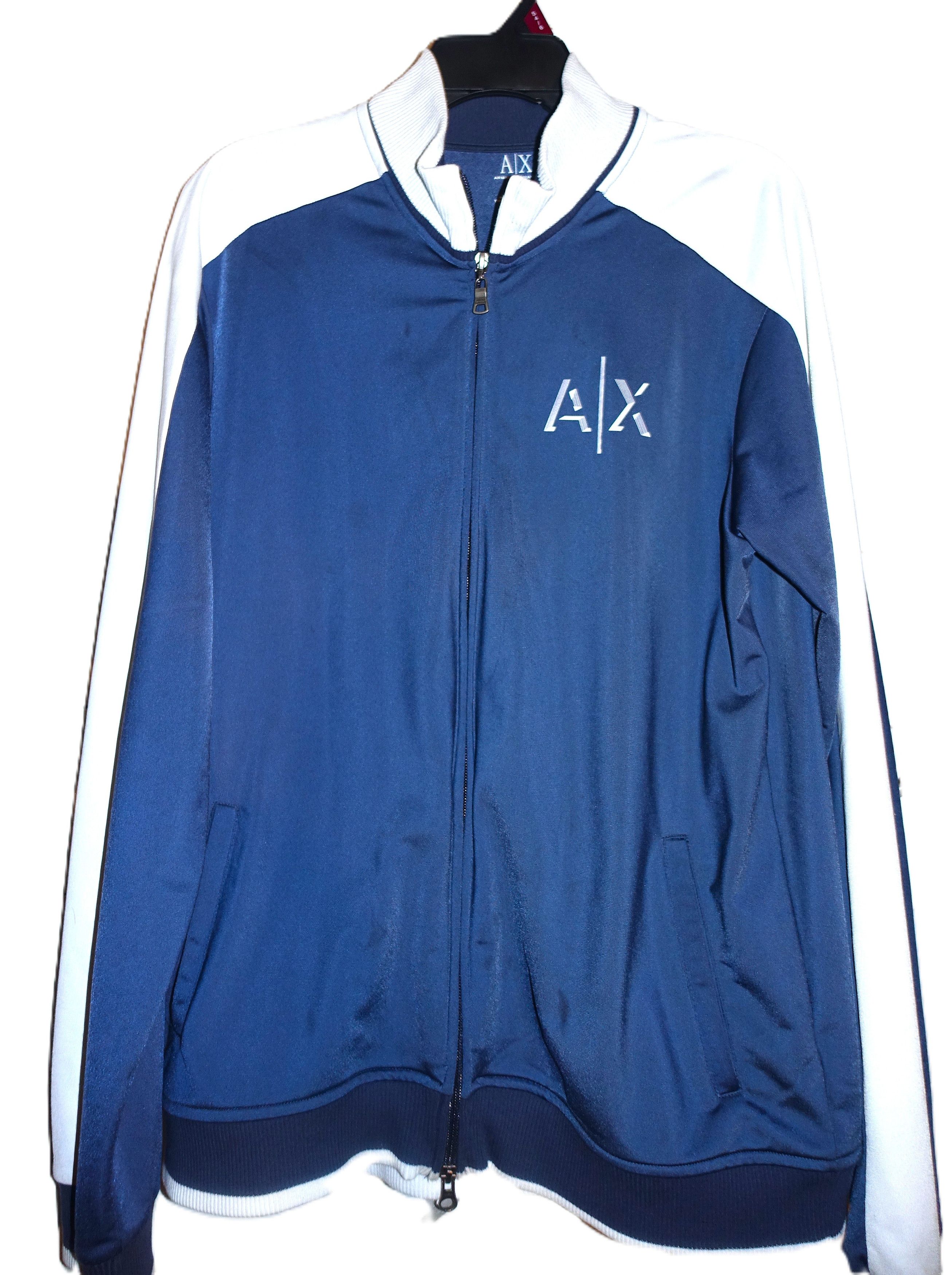 Armani Exchange Armani Exchange Navy Blue White Jacket L Size US L / EU 52-54 / 3 - 1 Thumbnail