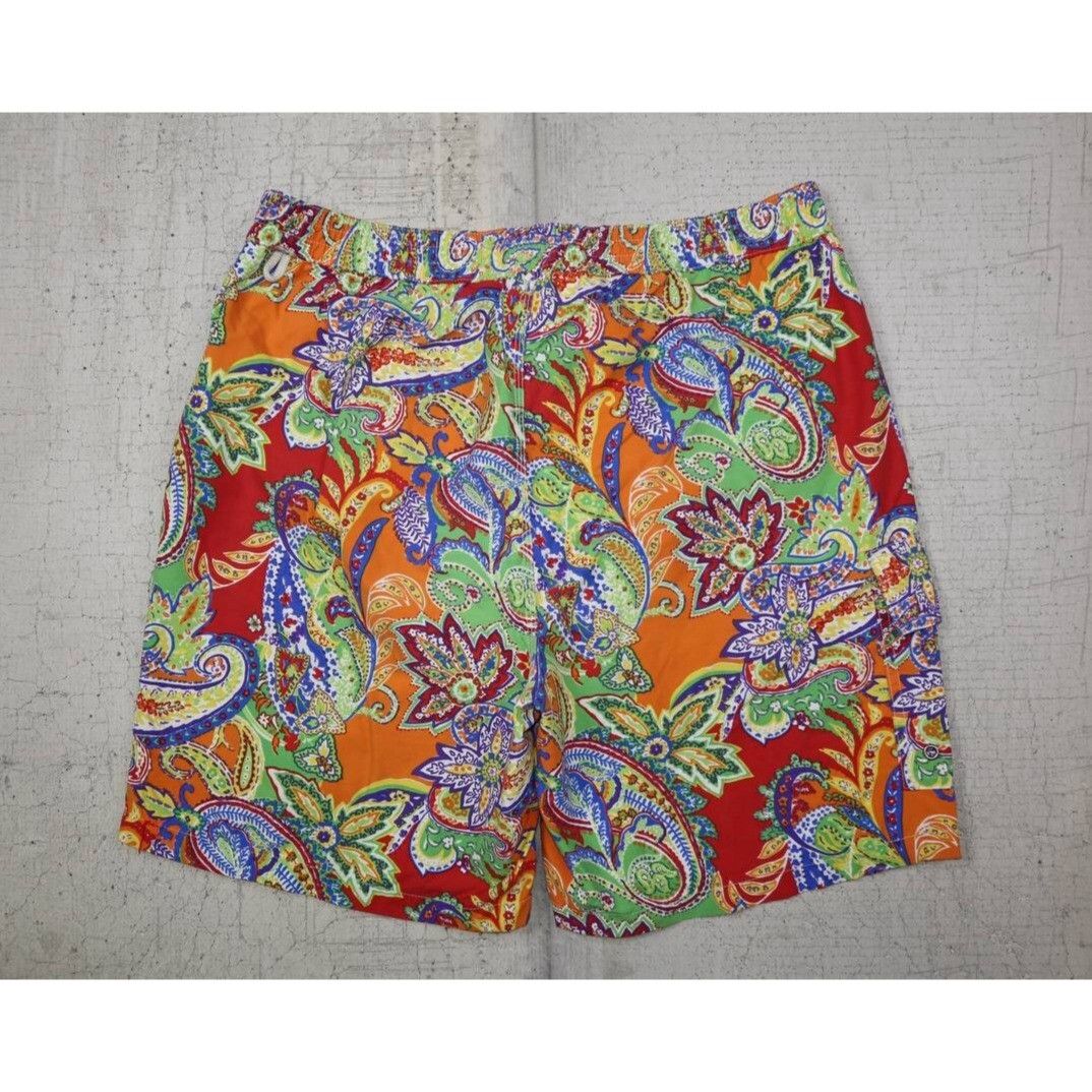 Polo Ralph Lauren Polo Ralph Lauren Classic Paisley Swim Trunks Size Medium Size US 33 - 2 Thumbnail