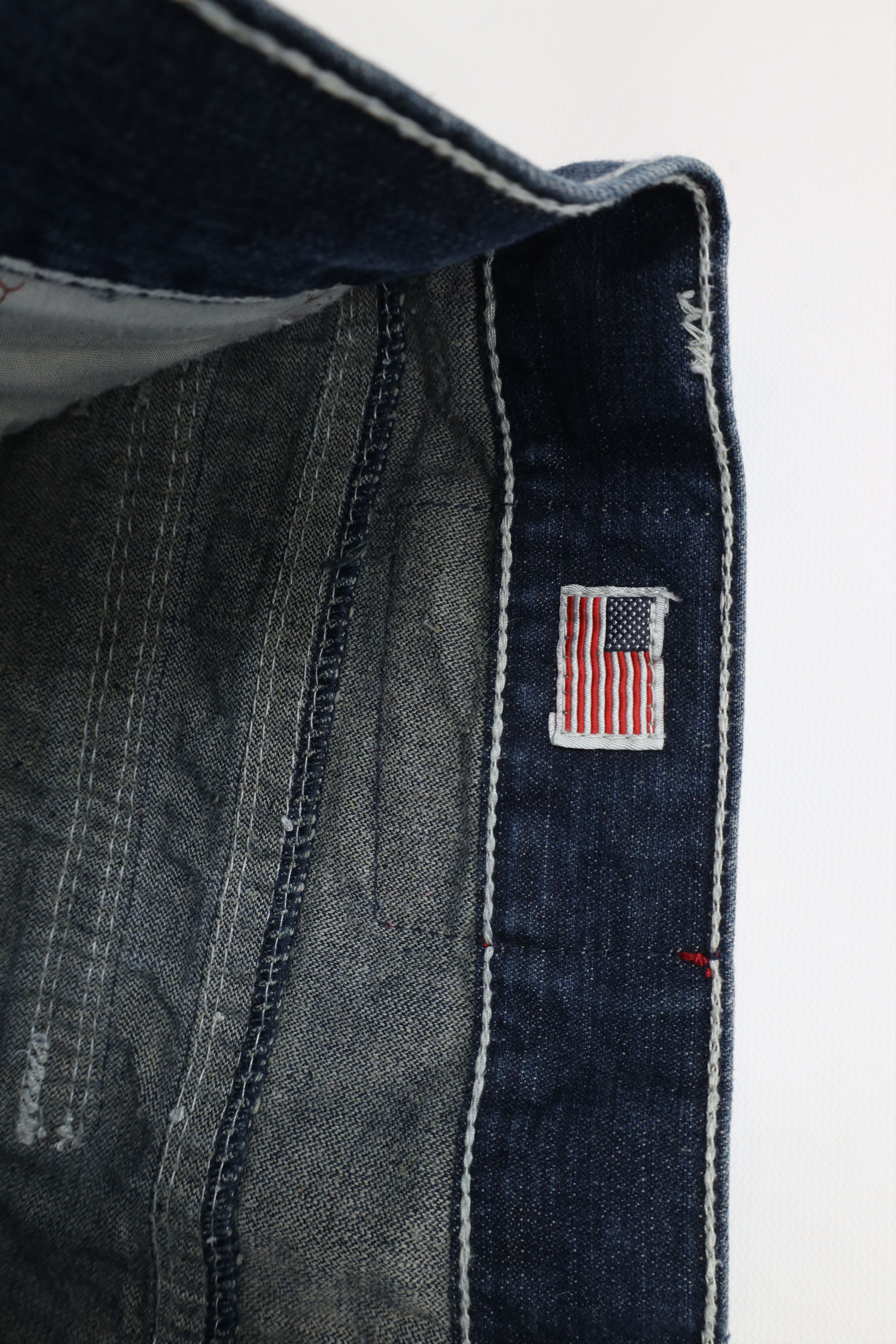 True Religion × Vintage Vintage True Religion Ricky Big QT Denim Jeans Blue USA Size US 38 / EU 54 - 9 Thumbnail