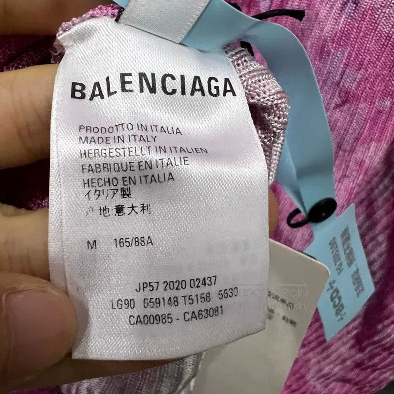 Balenciaga Balenciaga Tie-Dye Effect Belted Shirt Size M / US 6-8 / IT 42-44 - 6 Thumbnail