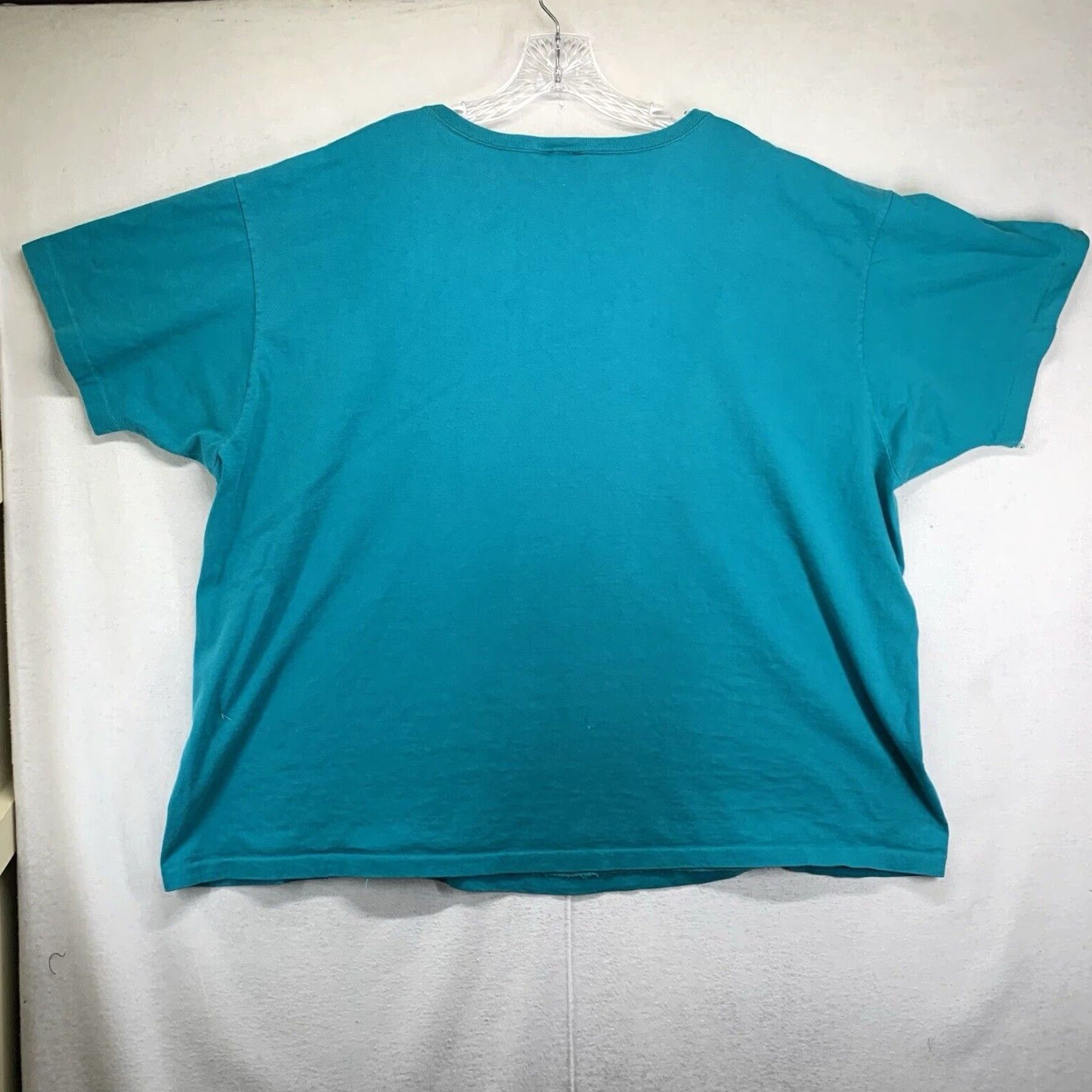 Vintage VINTAGE Single Brand T-Shirt Unisex Adults 2X Lagoon Blue Giraffe Animal Print 90s Nature, All Seasons Size US XXL / EU 58 / 5 - 3 Thumbnail