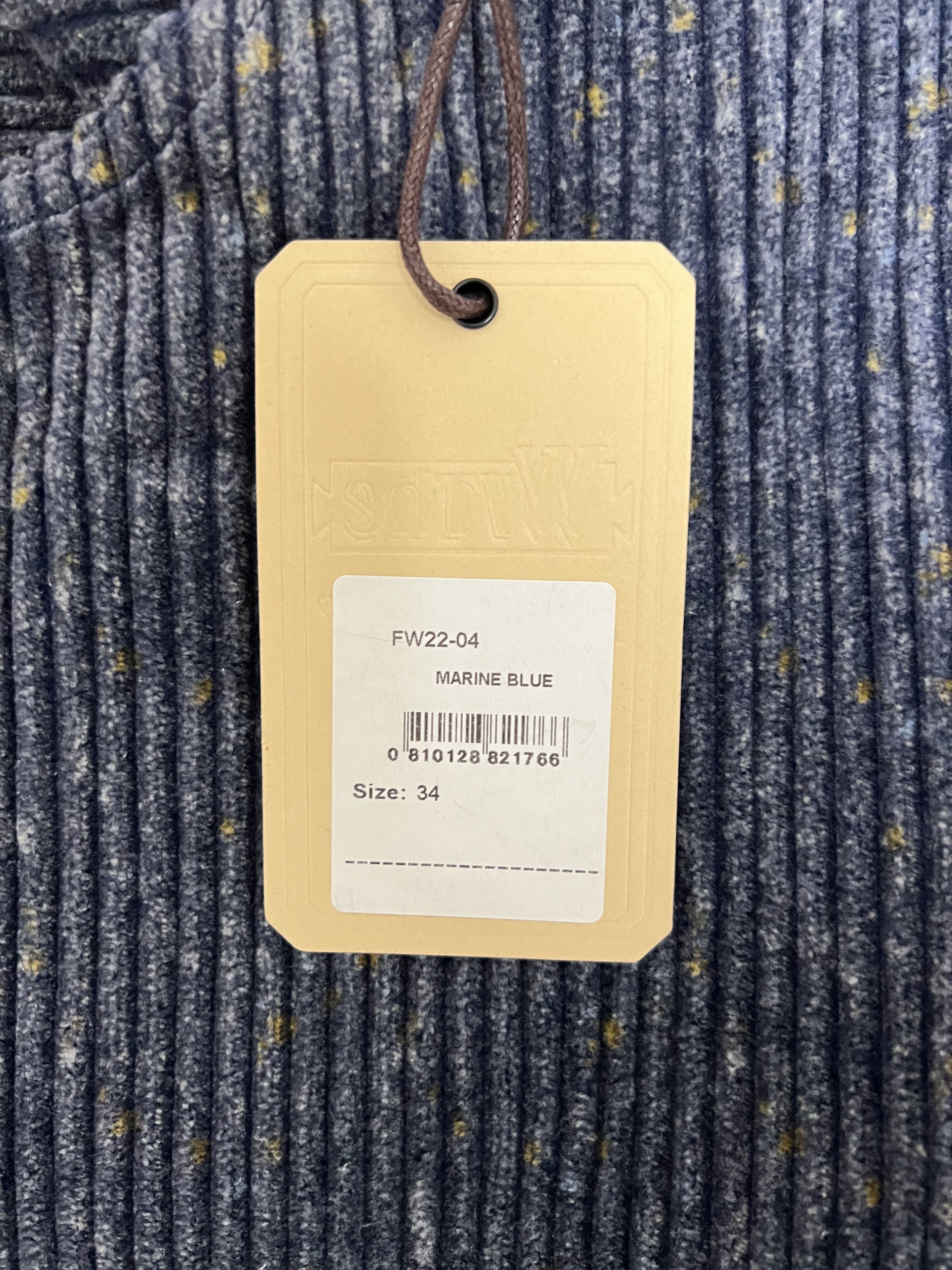 WYTHE 💚 Wythe Italian Donegal Corduroy Five Pocket Pants Blue Size US 34 / EU 50 - 15 Thumbnail
