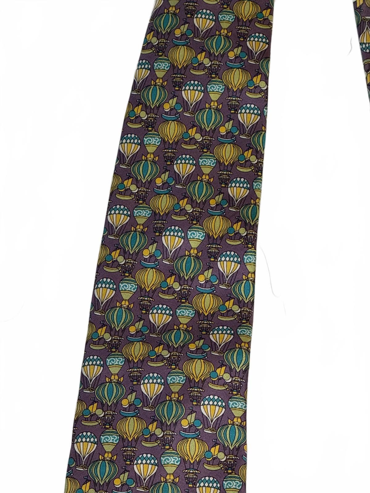 Christian Dior Monsieur Christian Dior Monsieur Silk Men's Tie Balloon Pattern Size ONE SIZE - 2 Thumbnail