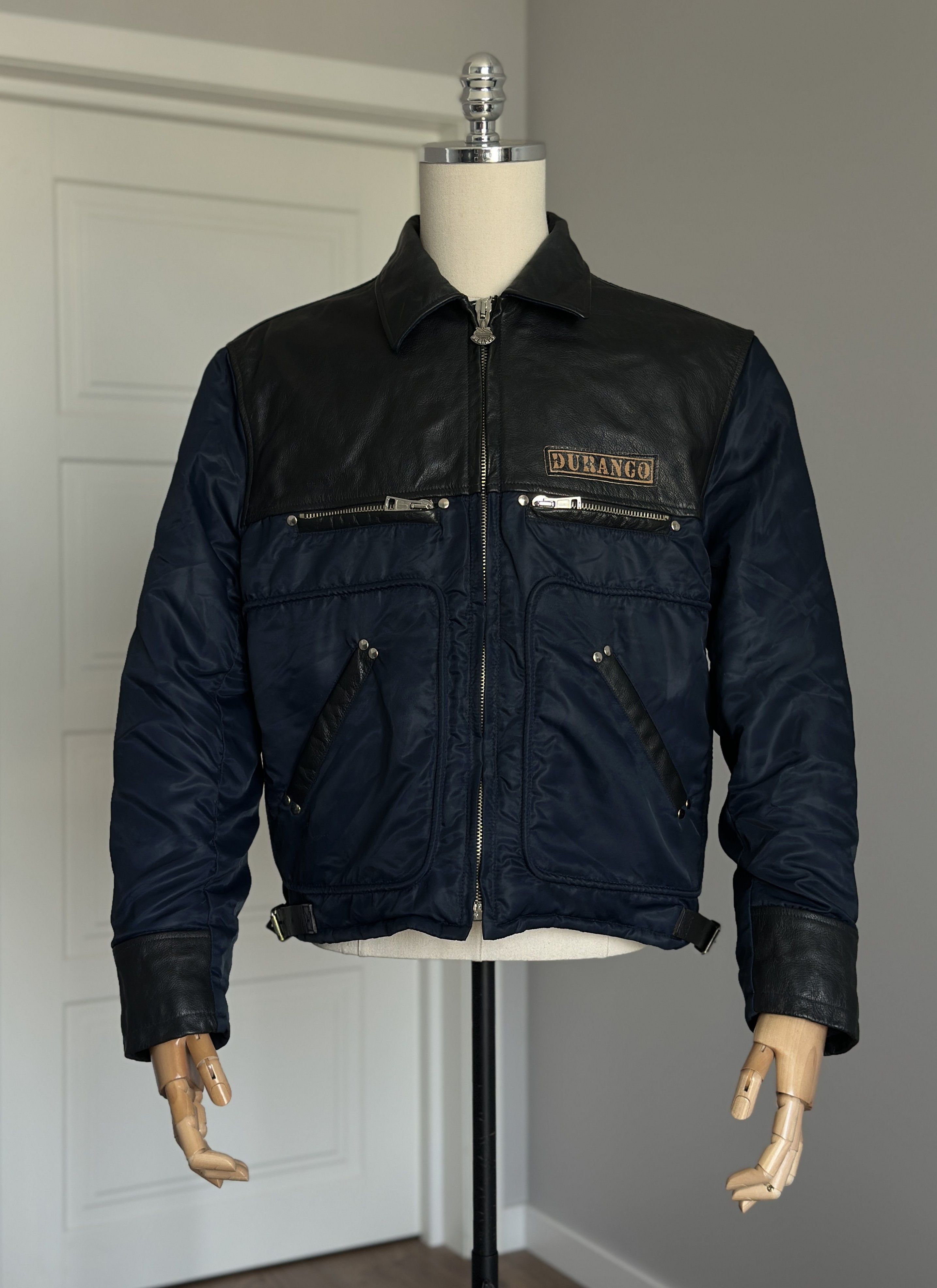 Durango DURANGO Men's Leather Nylon Jacket Size M Casual Clothing Size US M / EU 48-50 / 2 - 19 Thumbnail