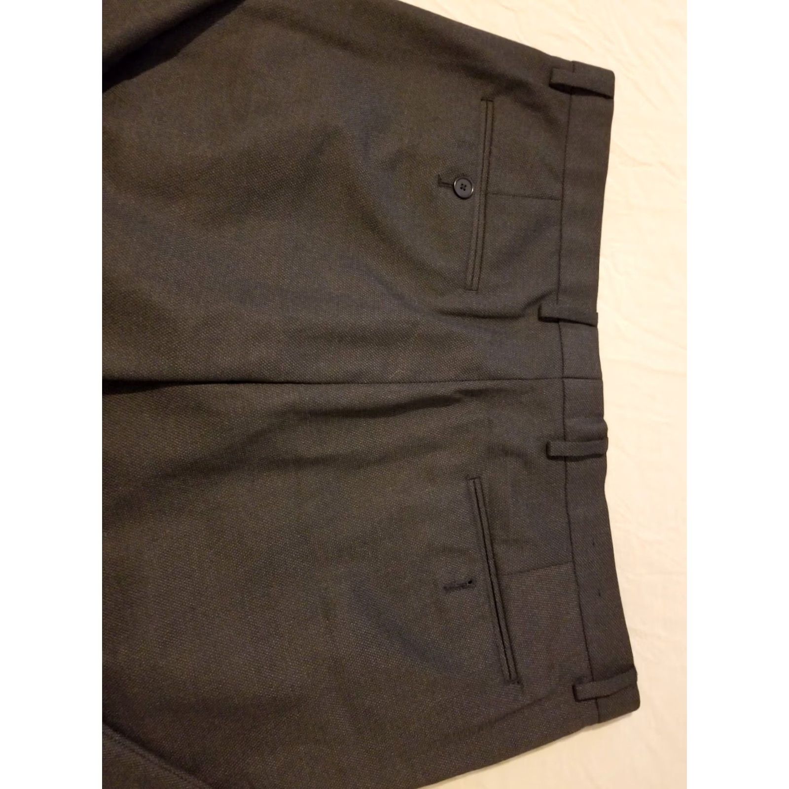 Banana Republic Mens Banana Republic Dress Pants - 36x30 Black Khaki Slack Chino Trouser Size US 36 / EU 52 - 2 Thumbnail