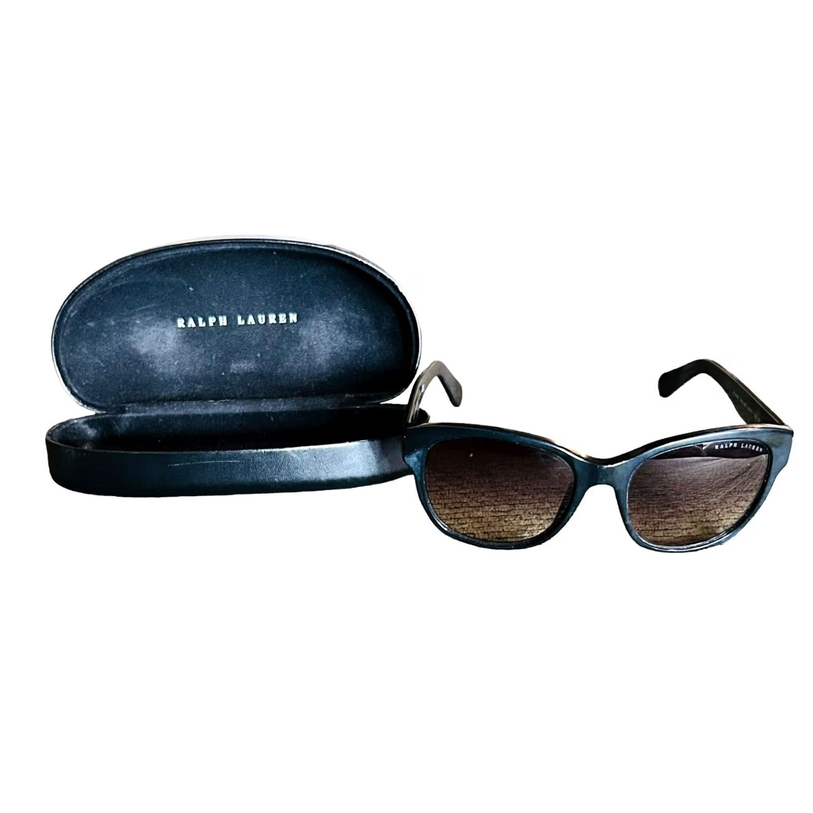Ralph Lauren Ralph Lauren Sunglasses Women Black RL 8053 Case UV400 Gradient Oval Plastic - Women Size ONE SIZE - 2 Thumbnail