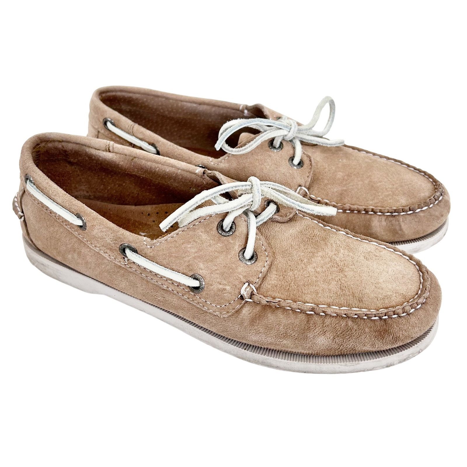 L.L. Bean LL Bean Tan Leather Loafers Moccasins Sz 8.5 Size US 8.5 / IT 38.5 - 1 Thumbnail